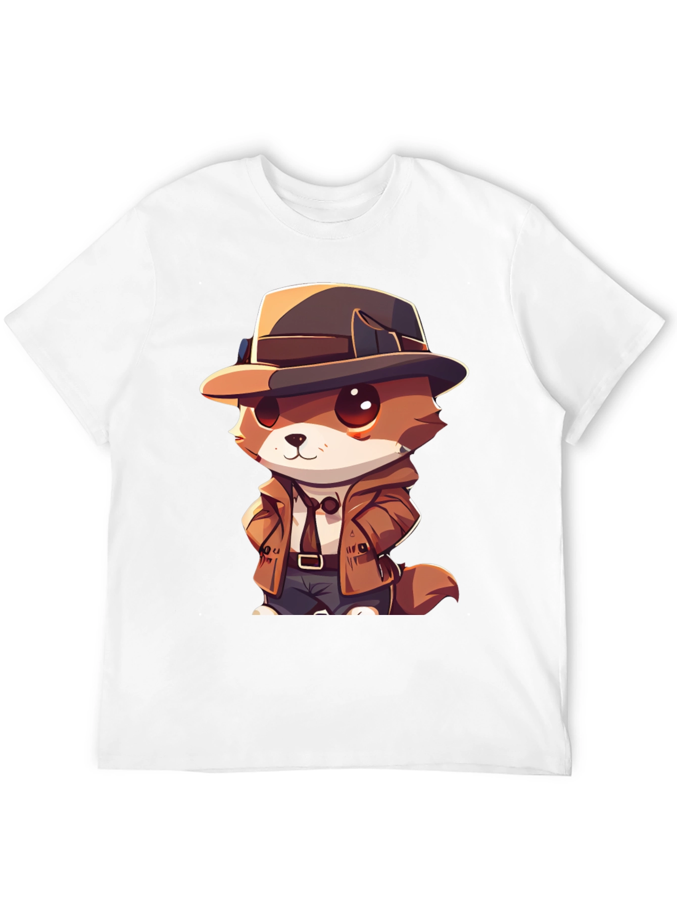 Detective Dog T-Shirt - Cartoon Style
