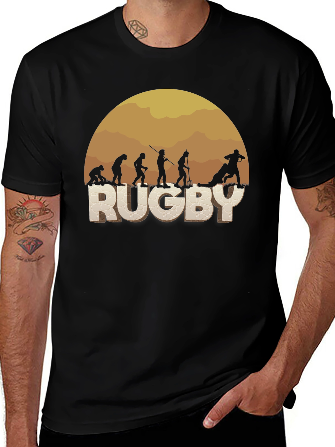 Rugby Evolution T-Shirt - Funny Sport Tee