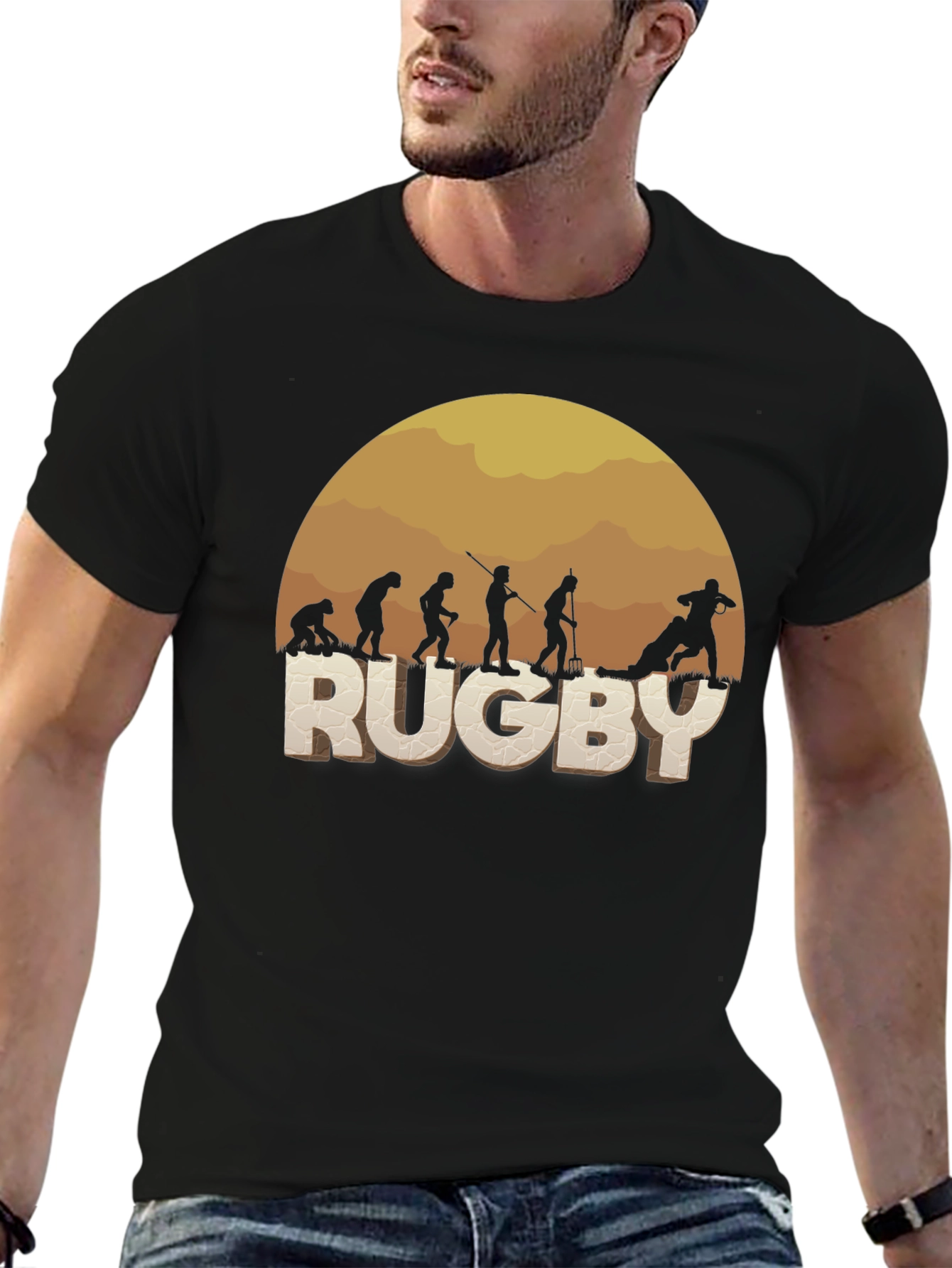 Rugby Evolution T-Shirt - Funny Sport Tee