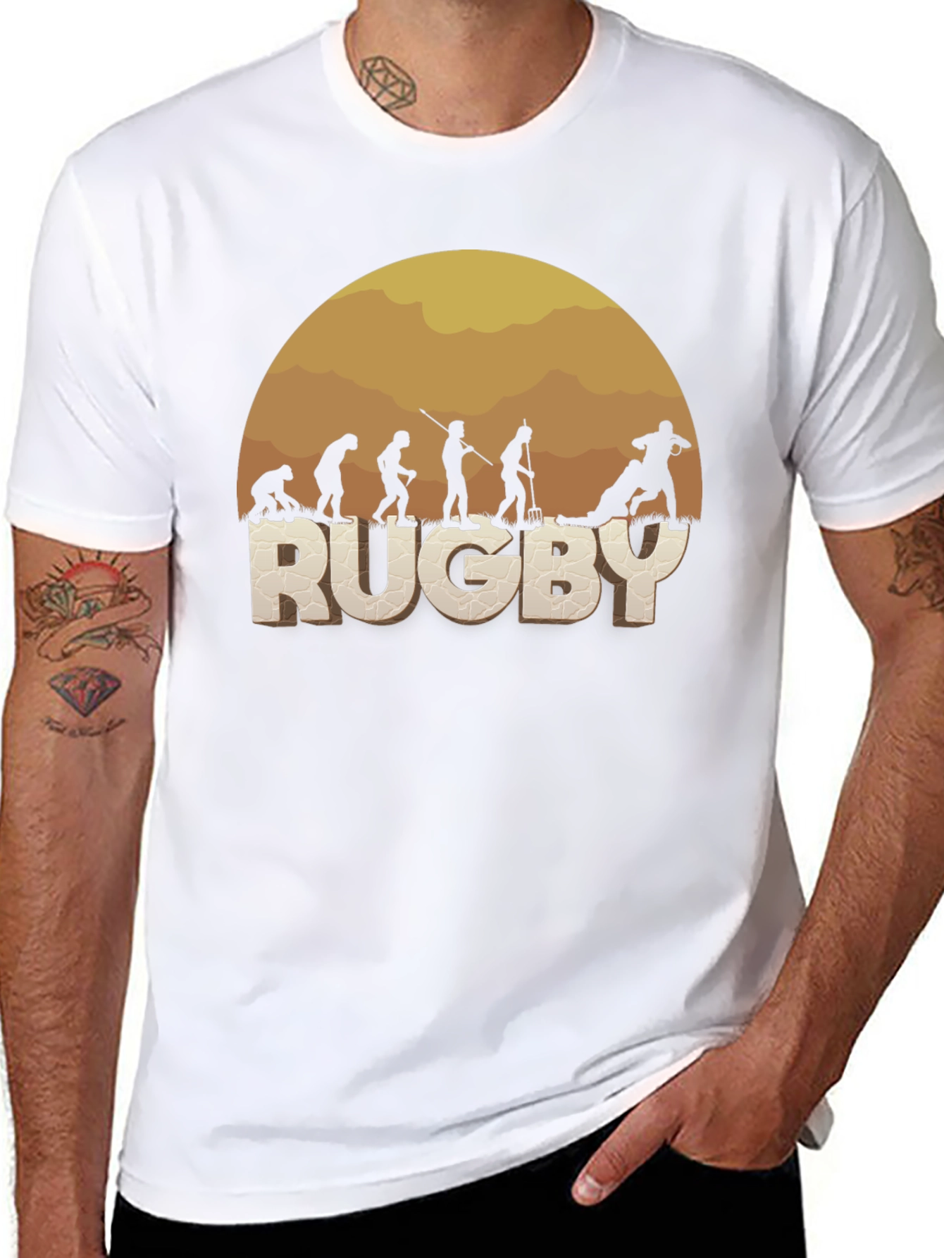 Rugby Evolution T-Shirt - Funny Sport Tee