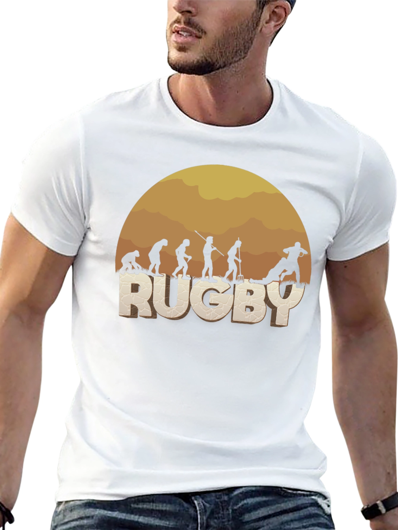 Rugby Evolution T-Shirt - Funny Sport Tee