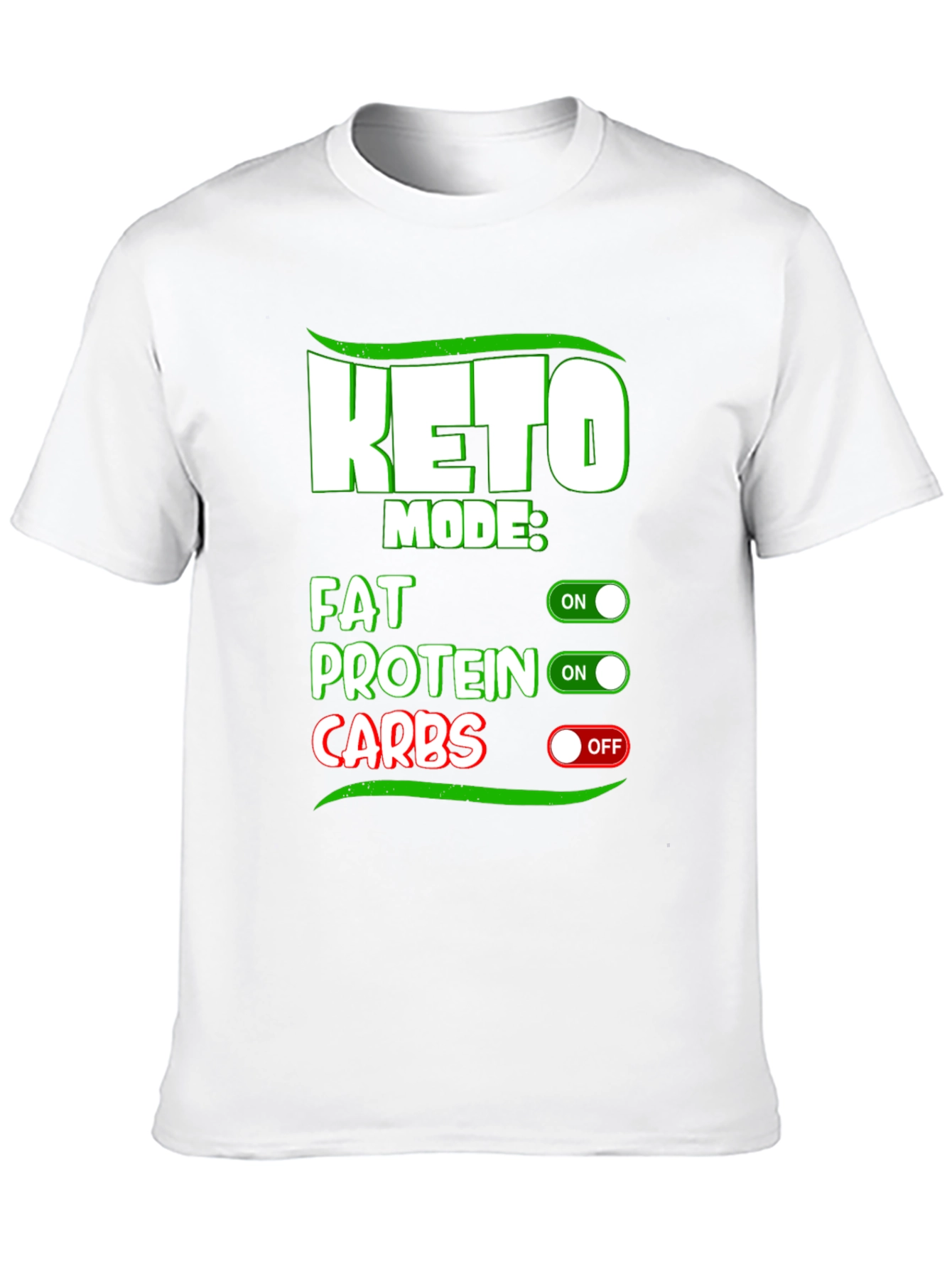 Keto Mode On Black T-Shirt - Fat Protein