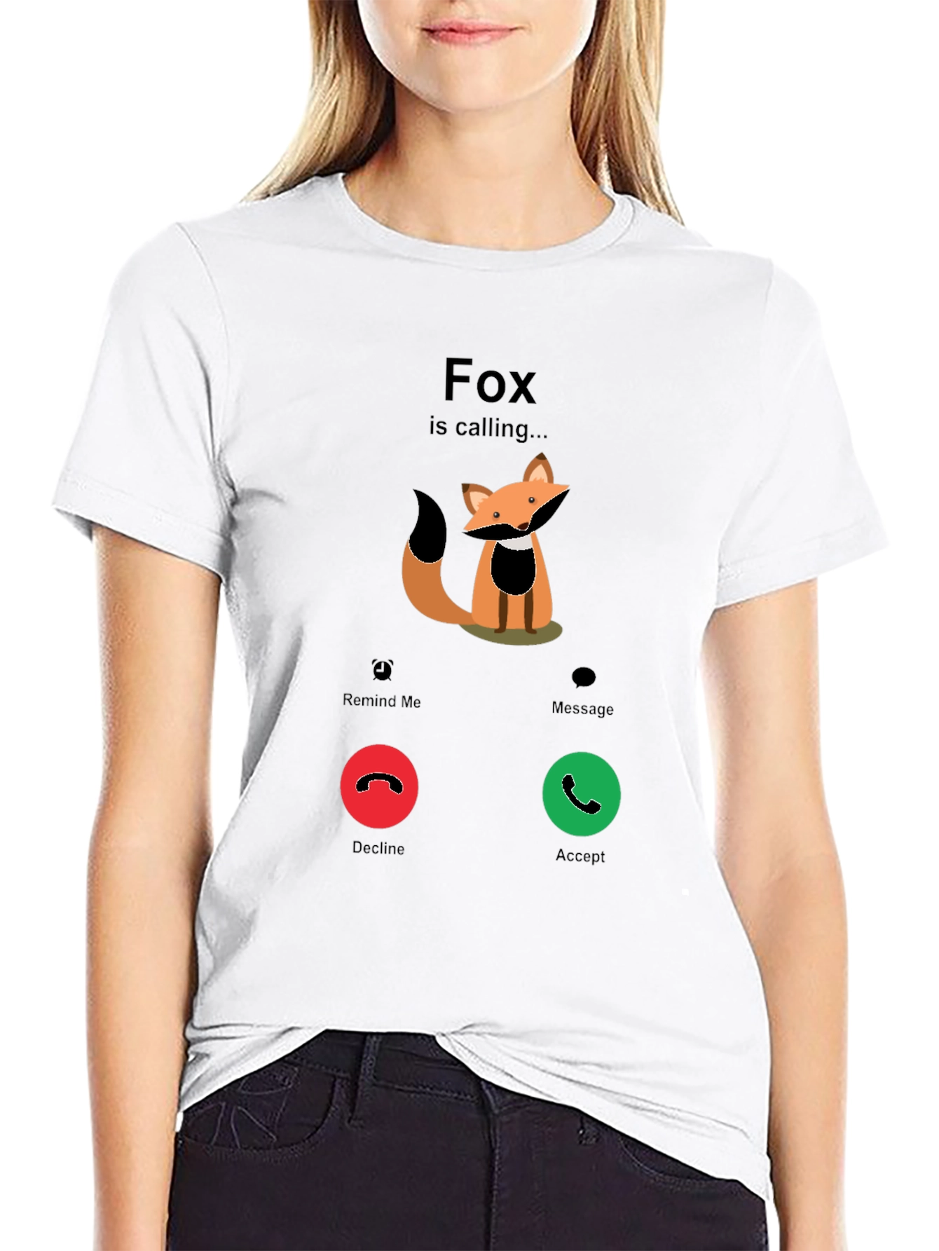 Fox is Calling T-Shirt - Funny Graphic Tee