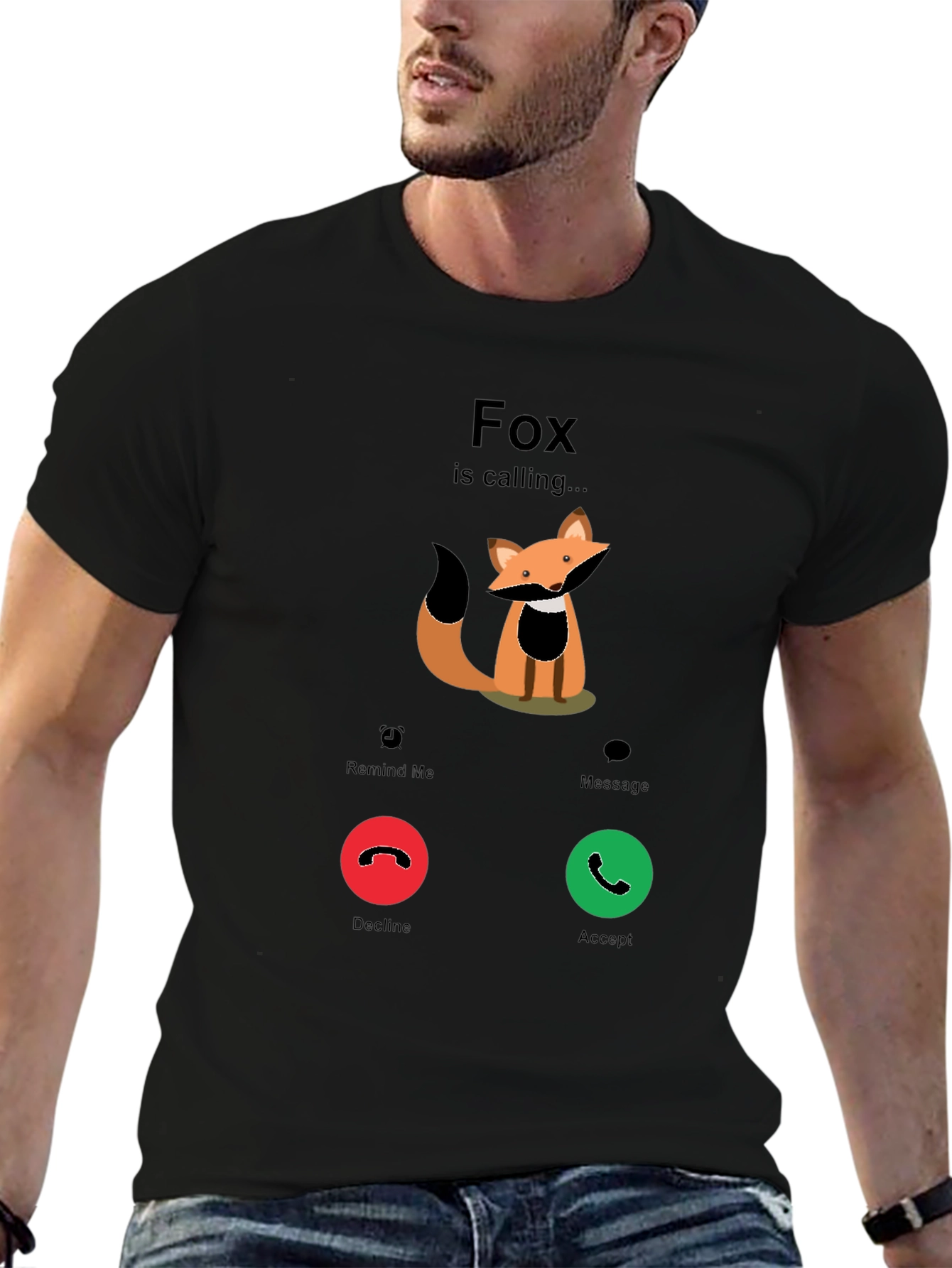Fox is Calling T-Shirt - Funny Graphic Tee