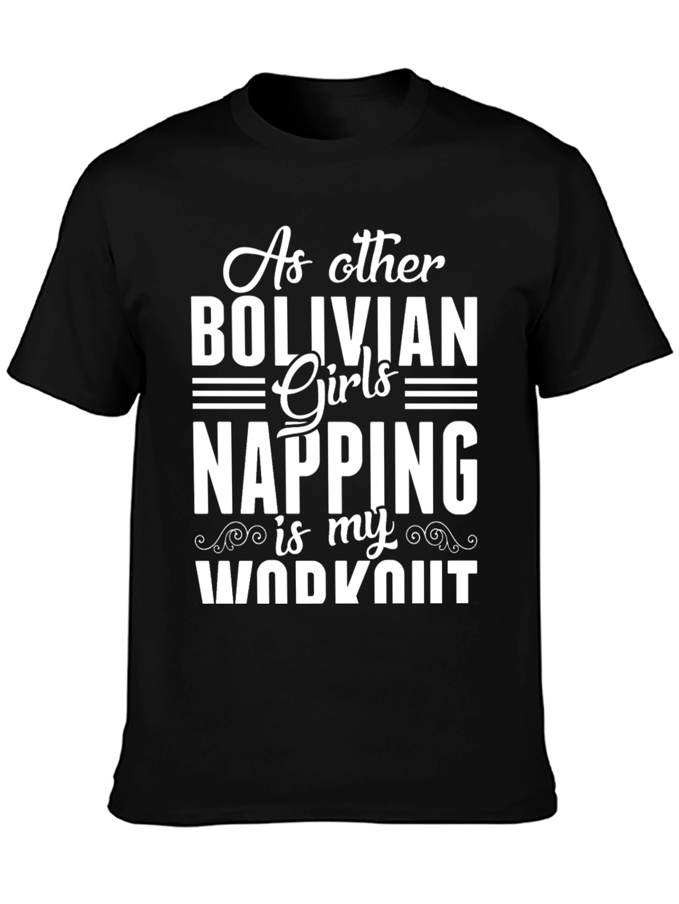 Bolivian Girls Napping Workout Graphic Tee