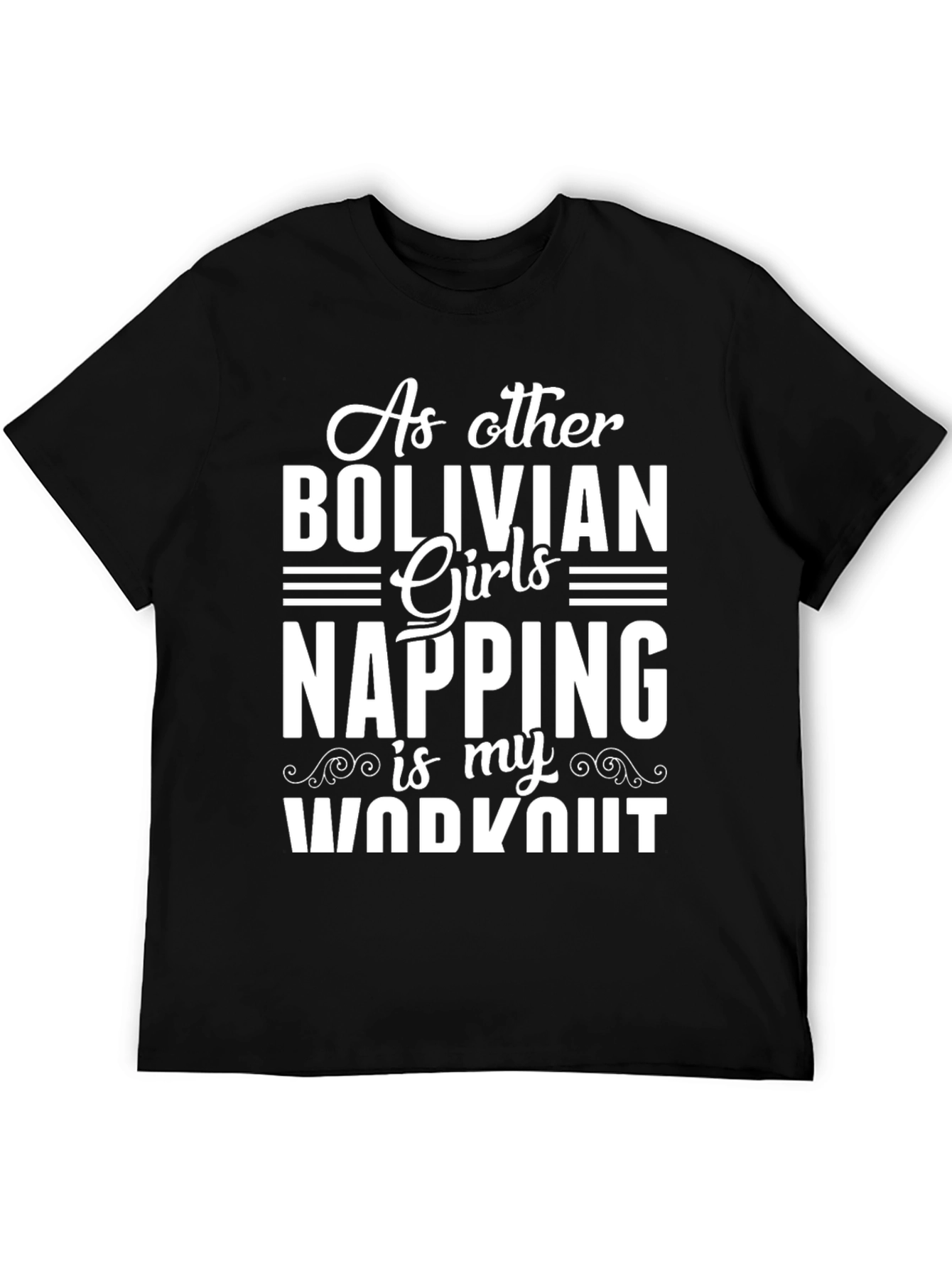 Bolivian Girls Napping Workout Graphic Tee