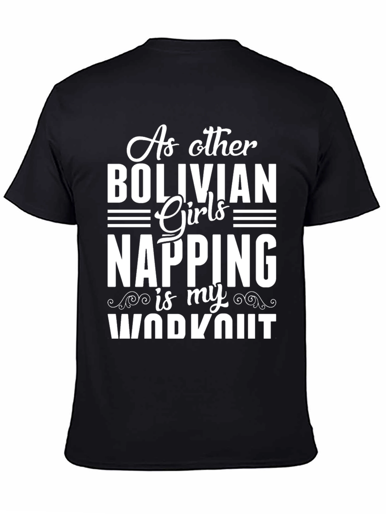 Bolivian Girls Napping Workout Graphic Tee