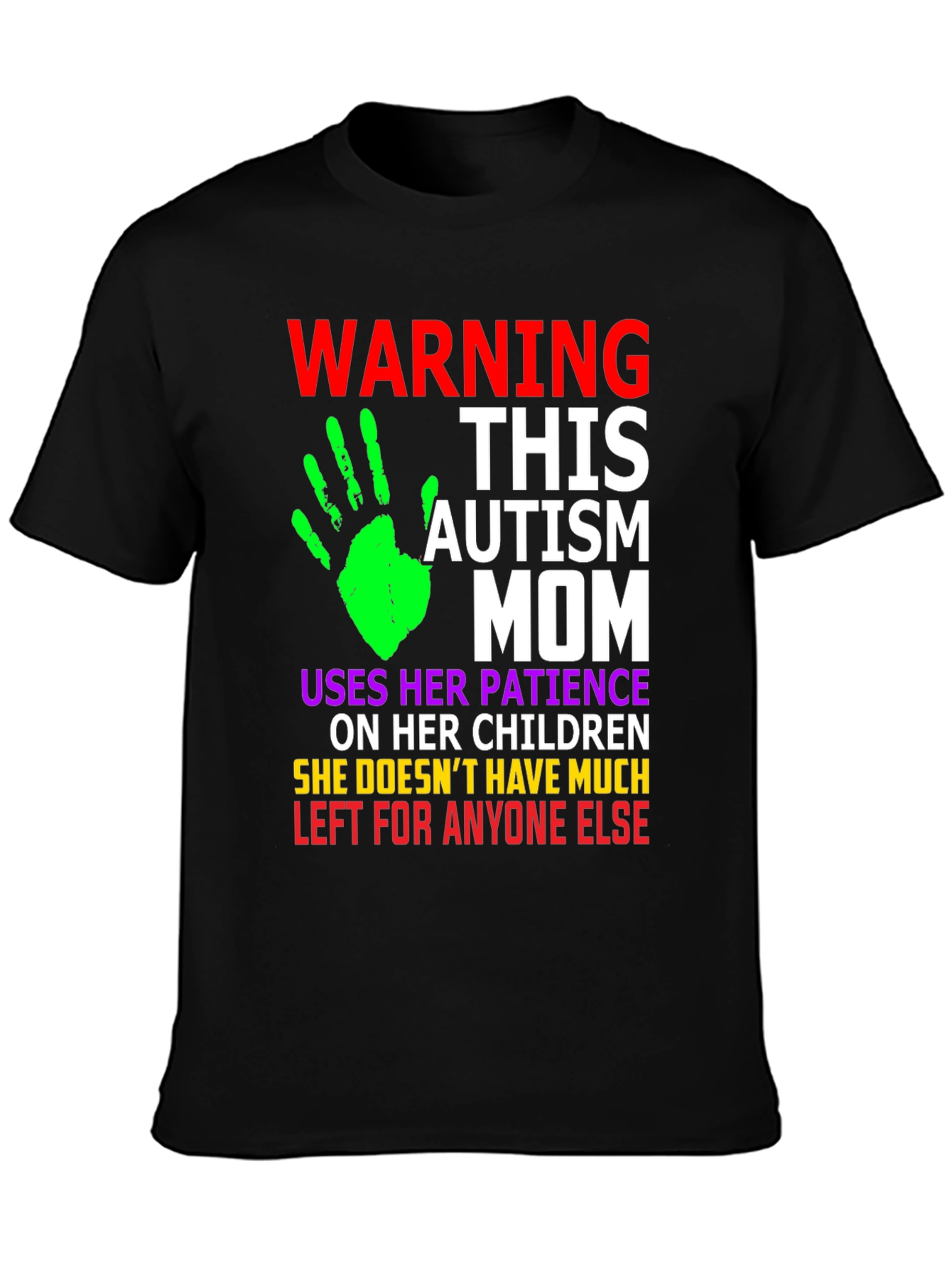 Autism Mom Graphic T-Shirt - Patience Love Support