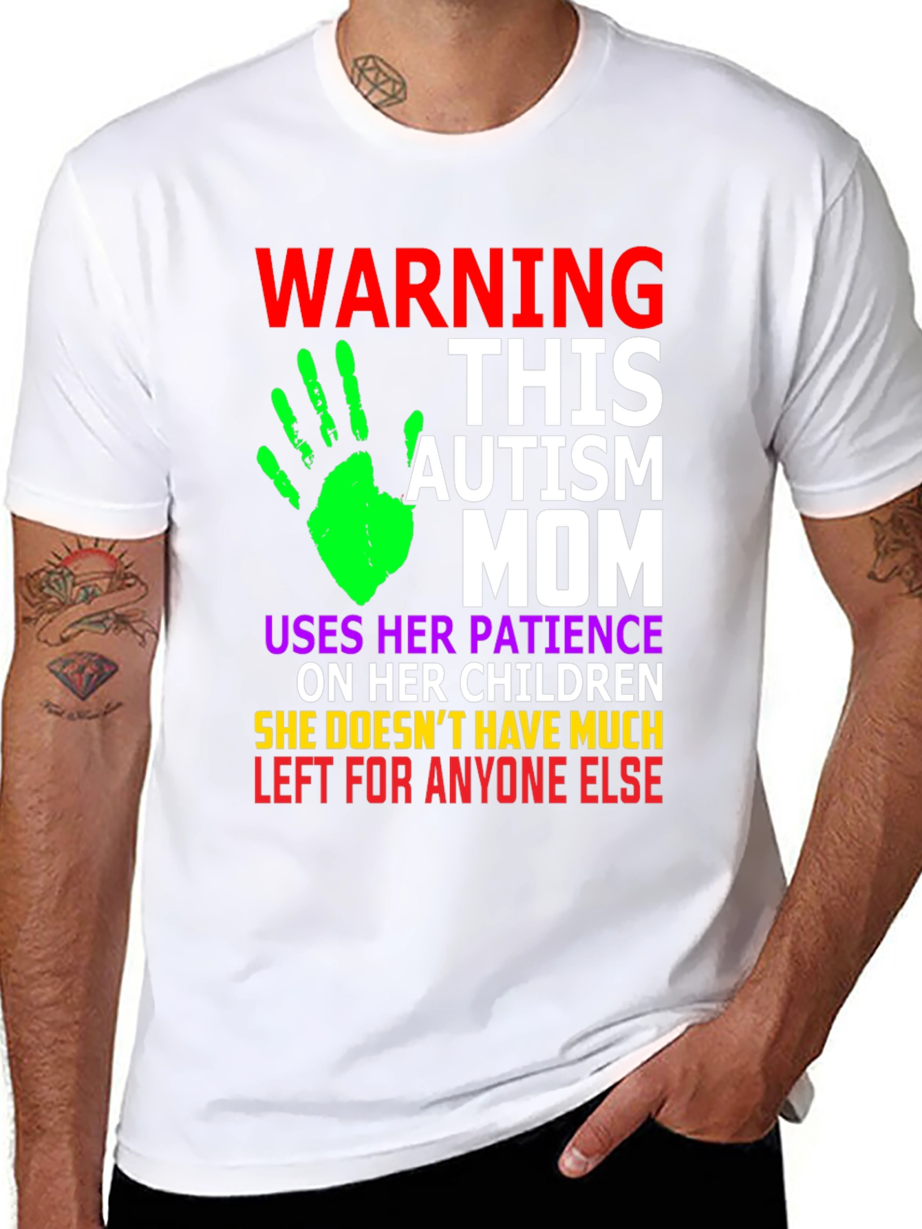 Autism Mom Graphic T-Shirt - Patience Love Support