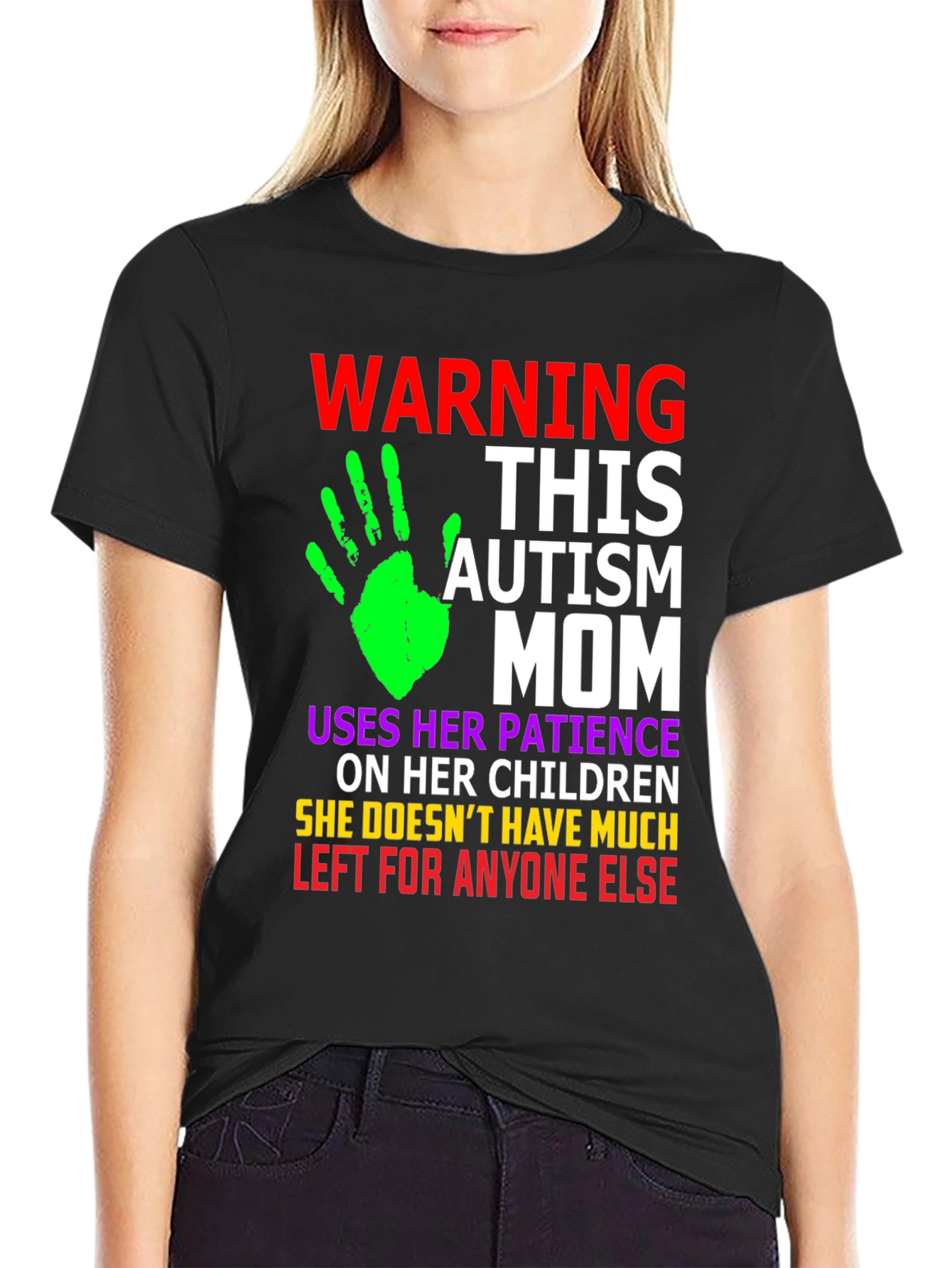 Autism Mom Graphic T-Shirt - Patience Love Support