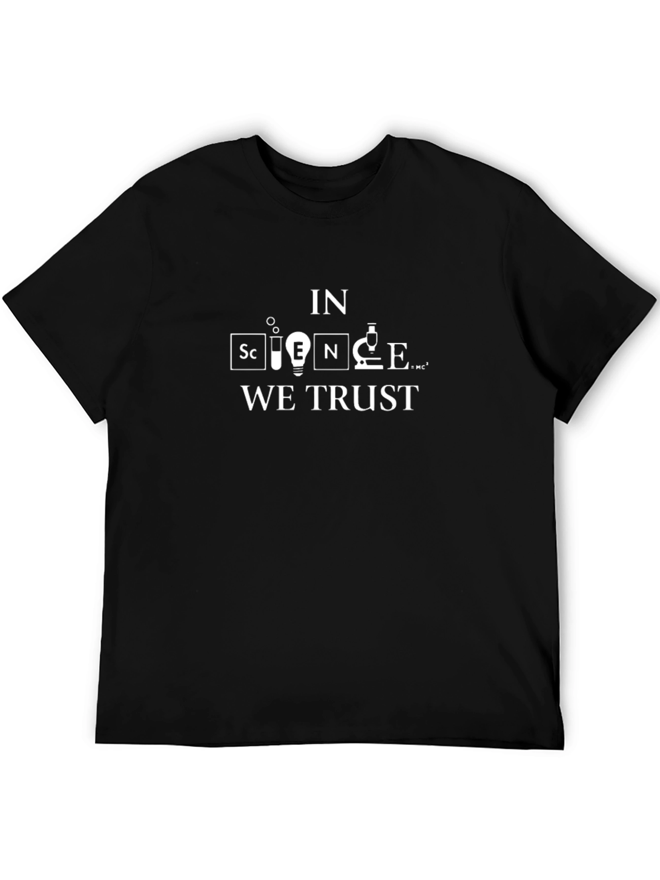 Science We Trust Black Graphic Tee