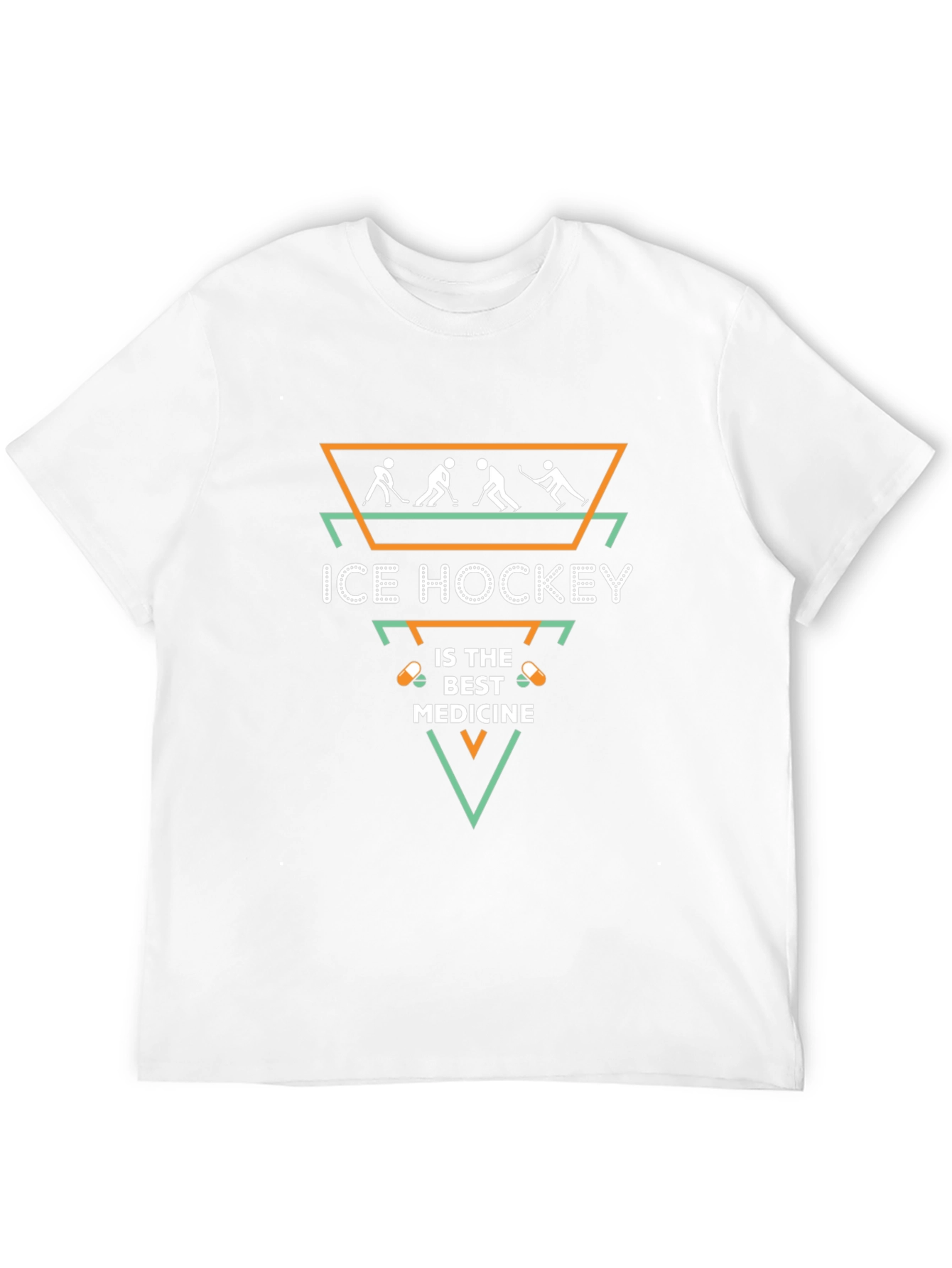Ice Hockey Medicine T-Shirt Black Hockey Tee