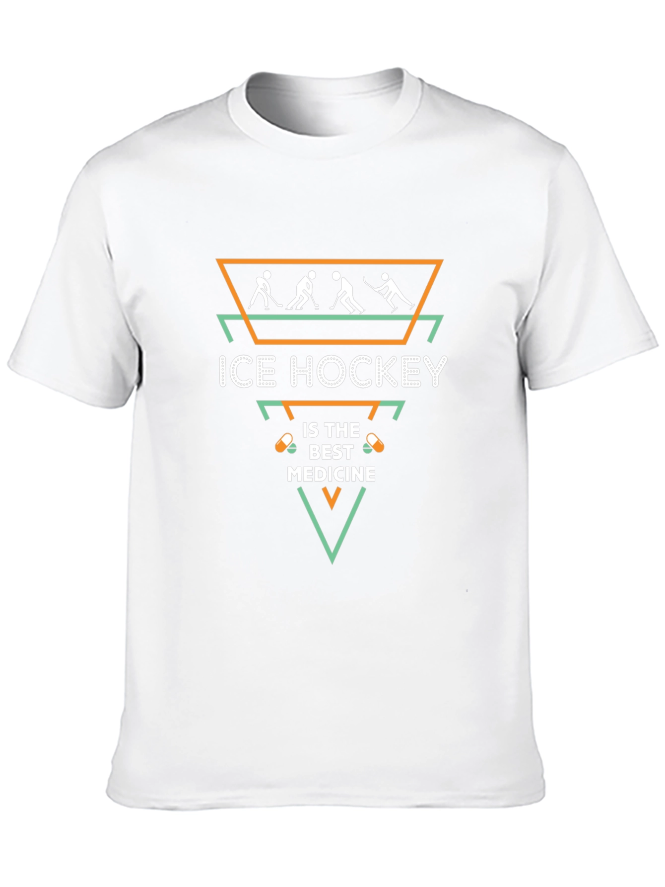 Ice Hockey Medicine T-Shirt Black Hockey Tee