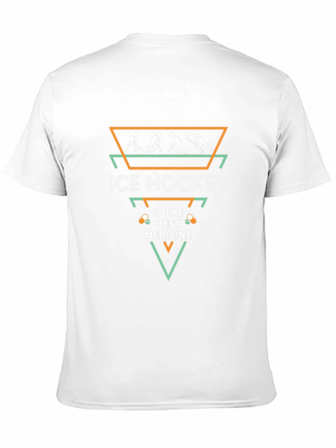 Ice Hockey Medicine T-Shirt Black Hockey Tee