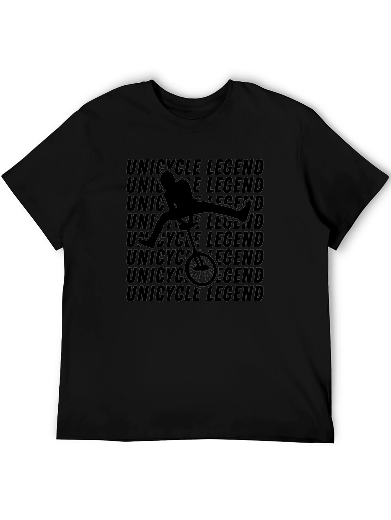 Unicycle Legend Graphic T-Shirt - Black