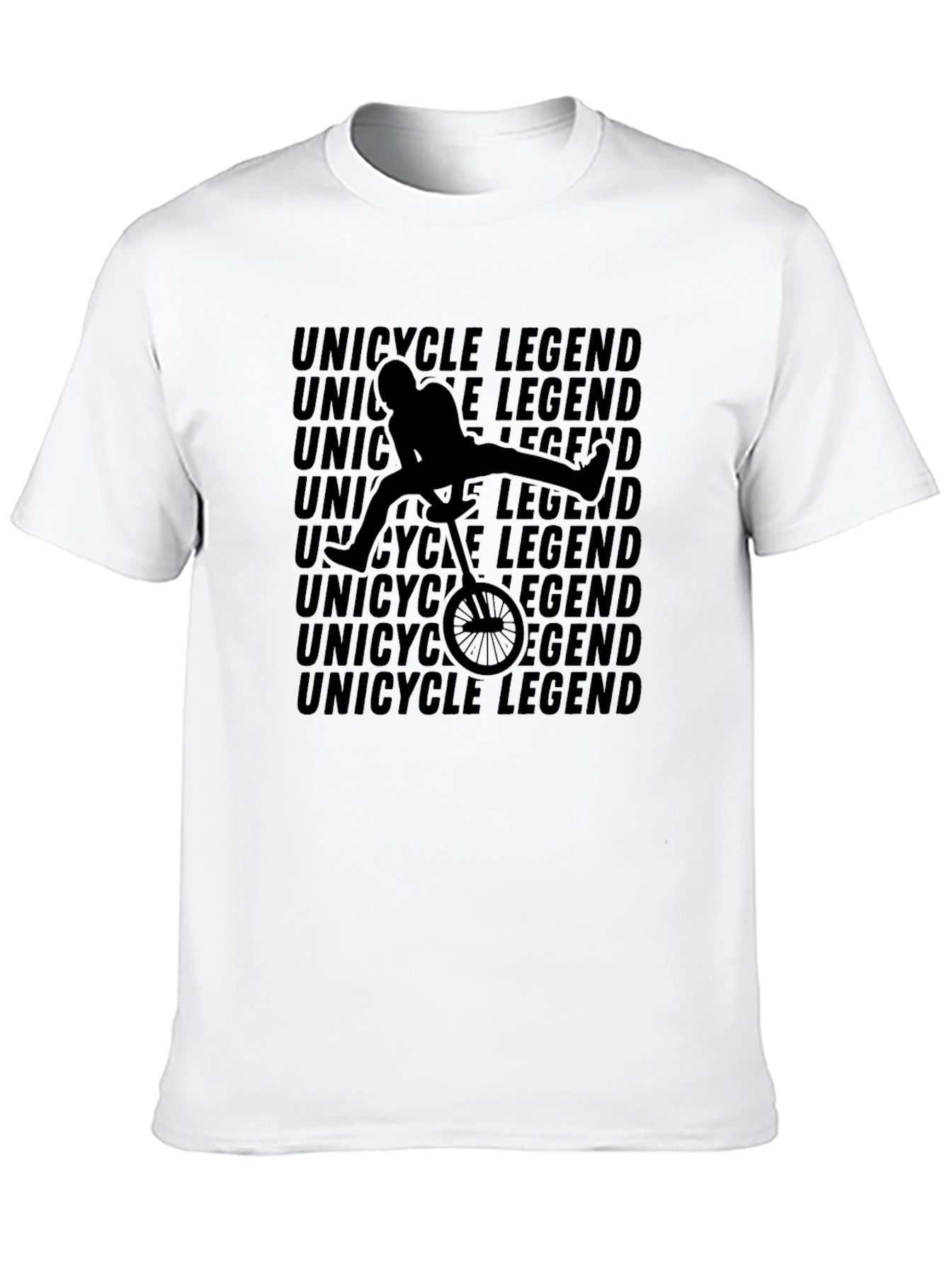 Unicycle Legend Graphic T-Shirt - Black
