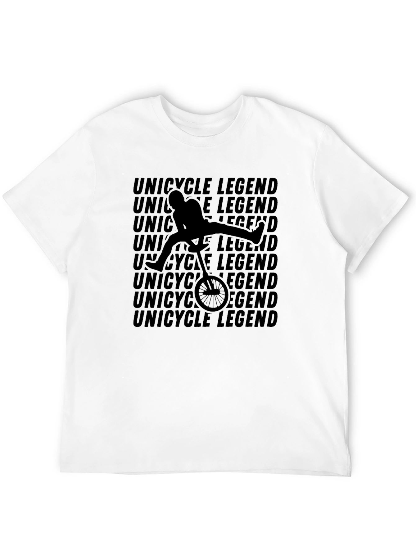 Unicycle Legend Graphic T-Shirt - Black