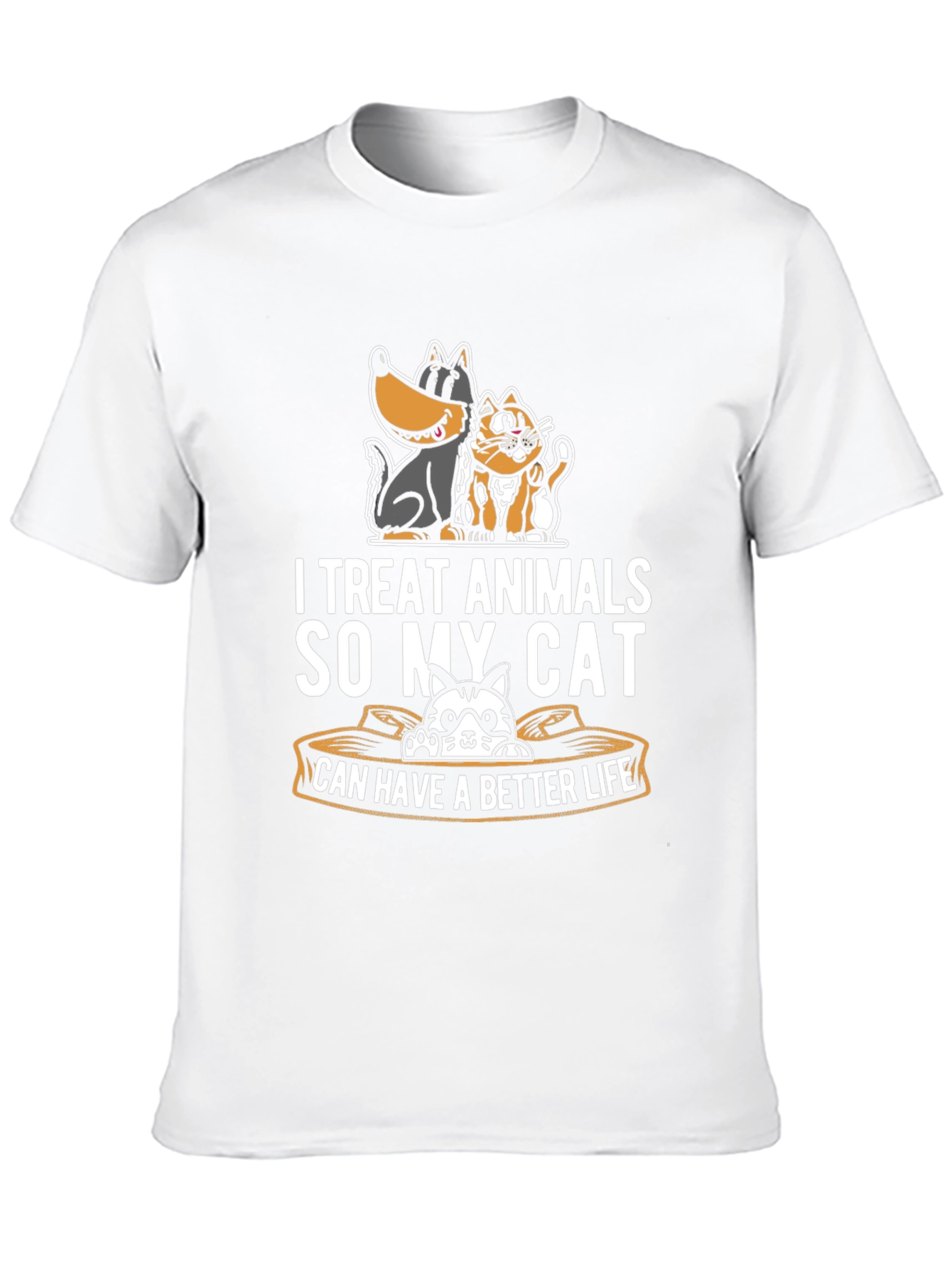 I Treat Animals Funny Cat Lover T-Shirt