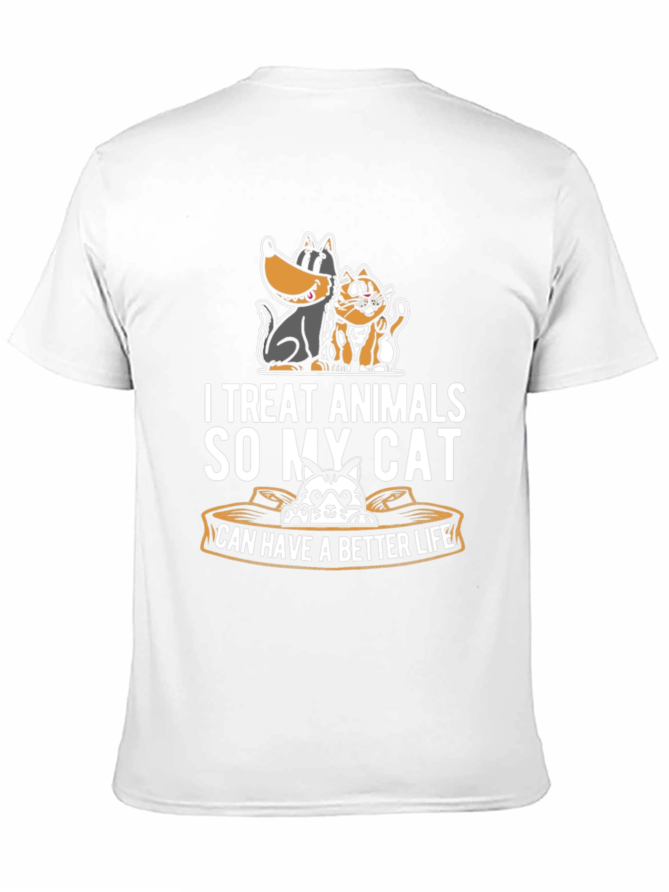 I Treat Animals Funny Cat Lover T-Shirt