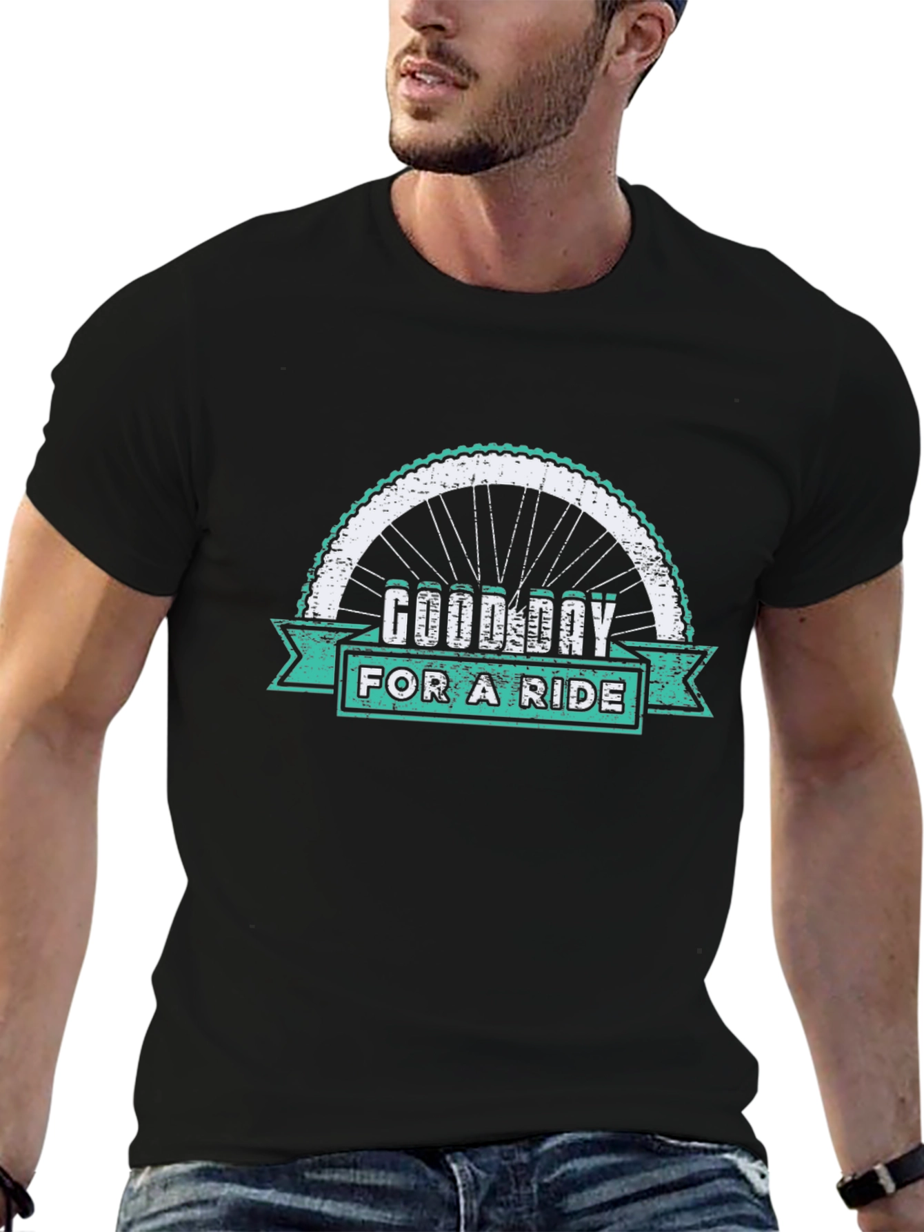 Good Day for a Ride Black T-Shirt