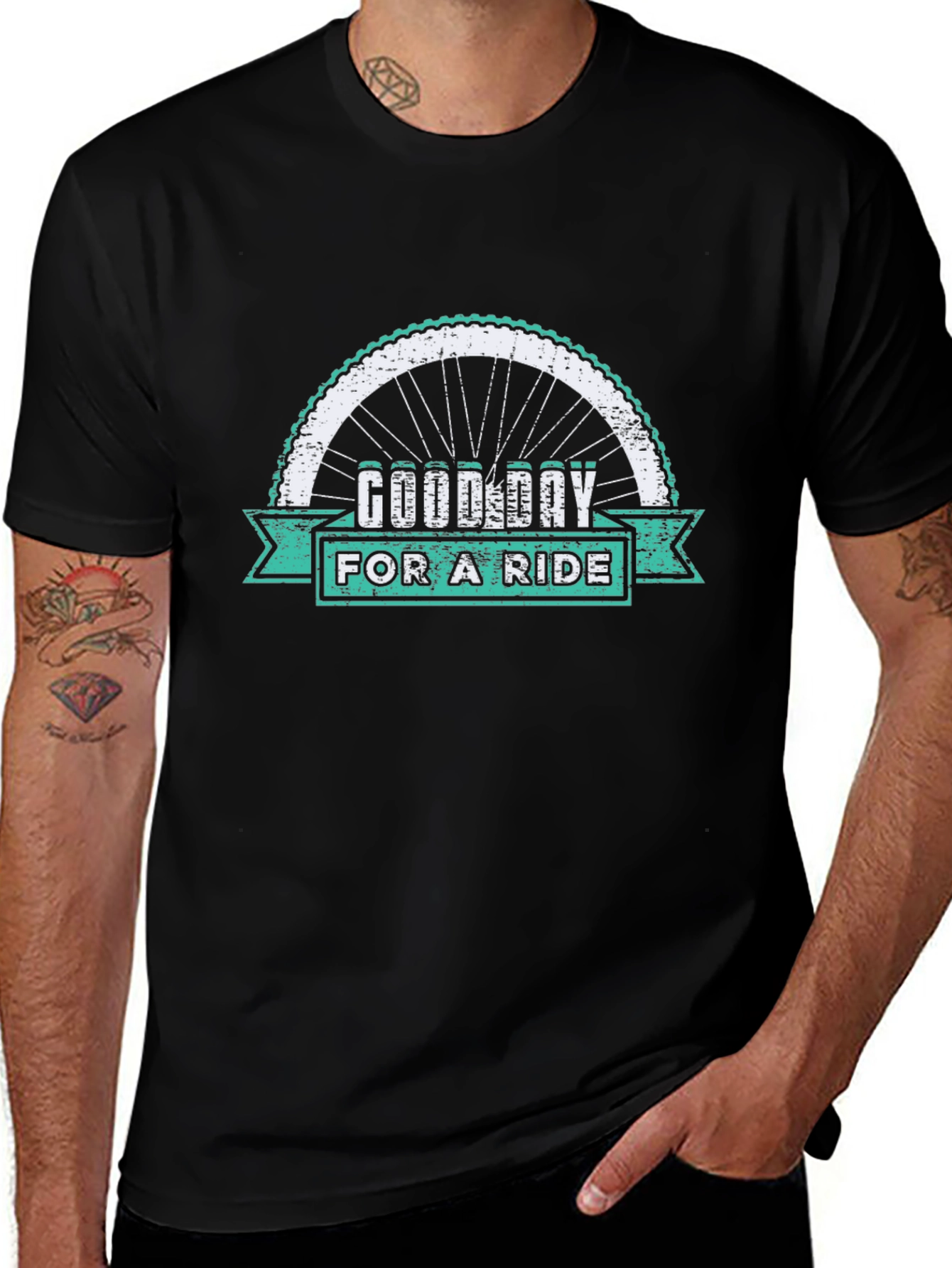 Good Day for a Ride Black T-Shirt