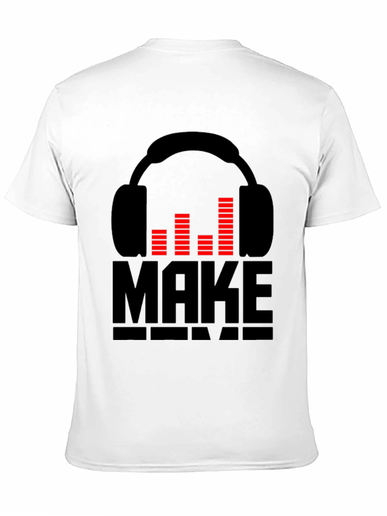 DJ Headphones Graphic Black T-Shirt - Make Some Noise!