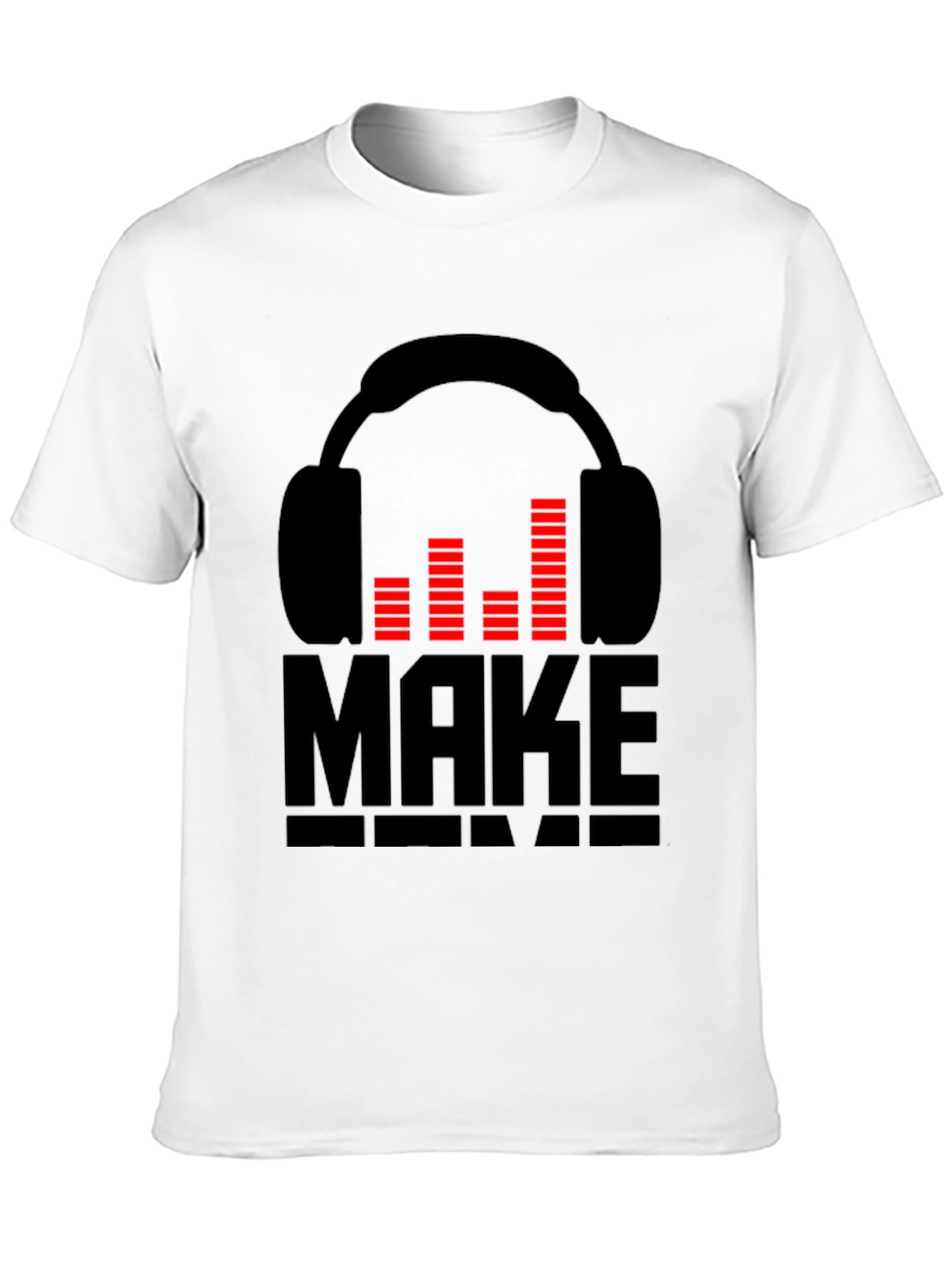 DJ Headphones Graphic Black T-Shirt - Make Some Noise!