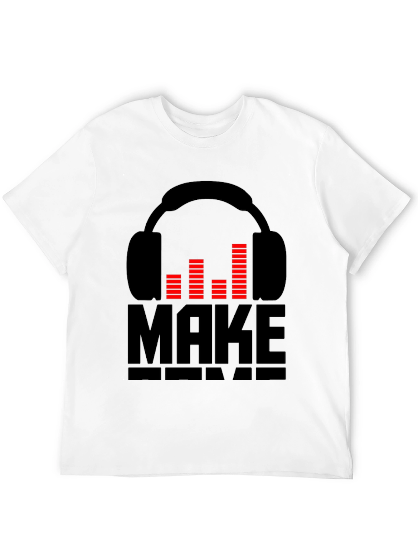 DJ Headphones Graphic Black T-Shirt - Make Some Noise!
