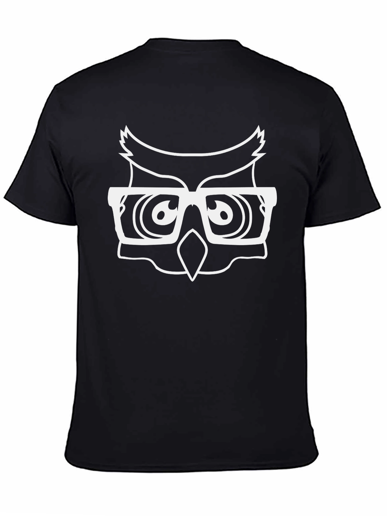 Cool Owl Glasses Black T-Shirt