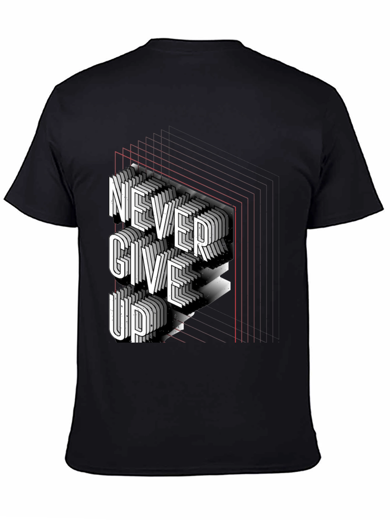 Never Give Up Graphic Tee - Stylish Motivation