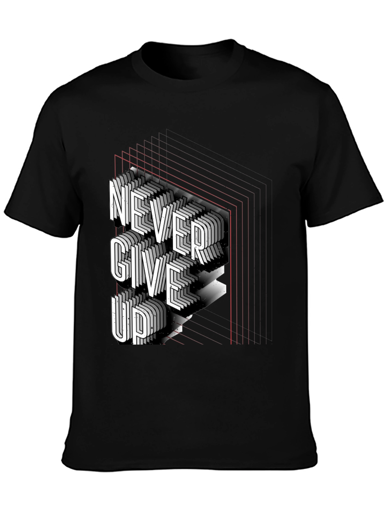 Never Give Up Graphic Tee - Stylish Motivation