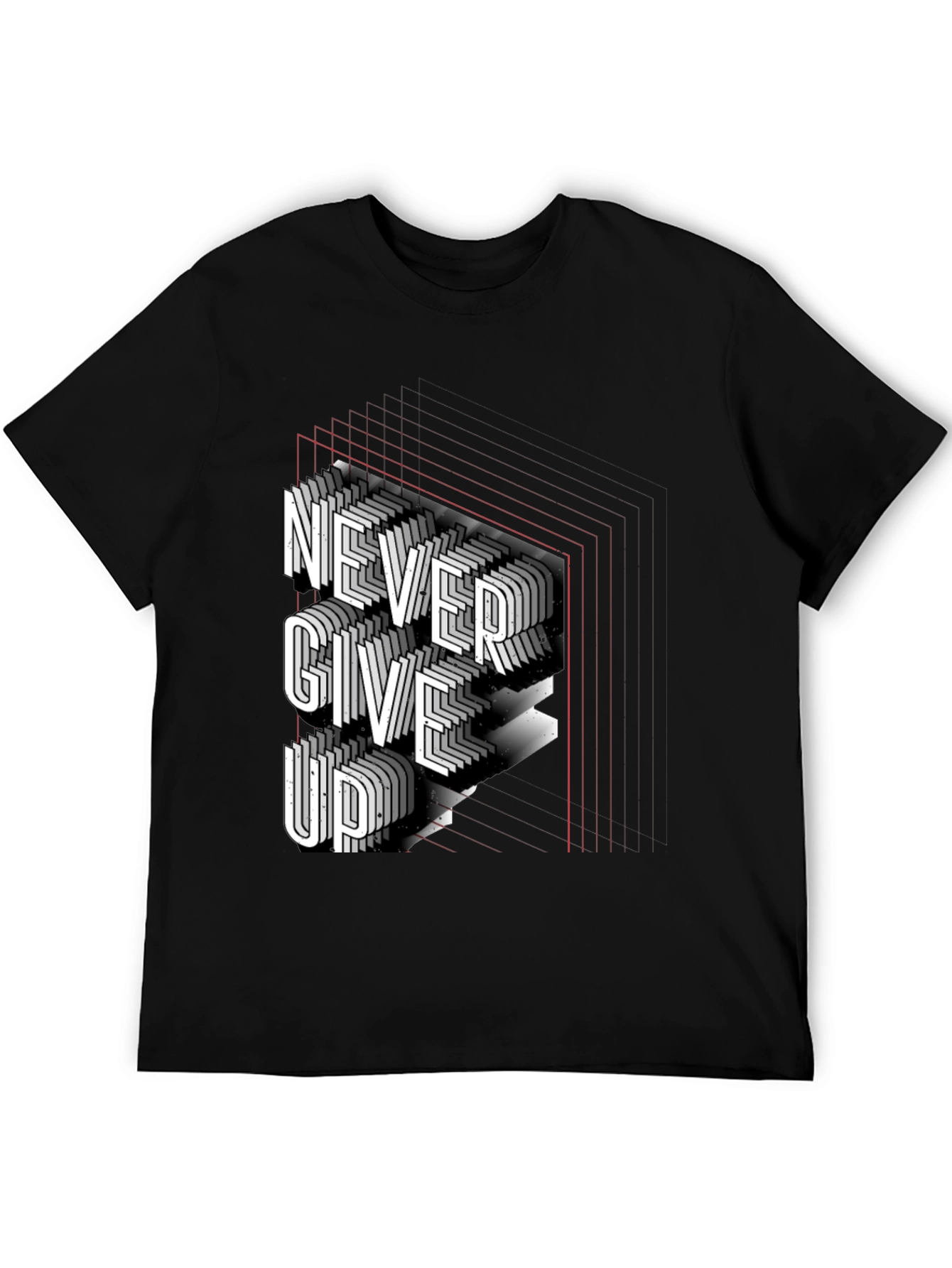 Never Give Up Graphic Tee - Stylish Motivation