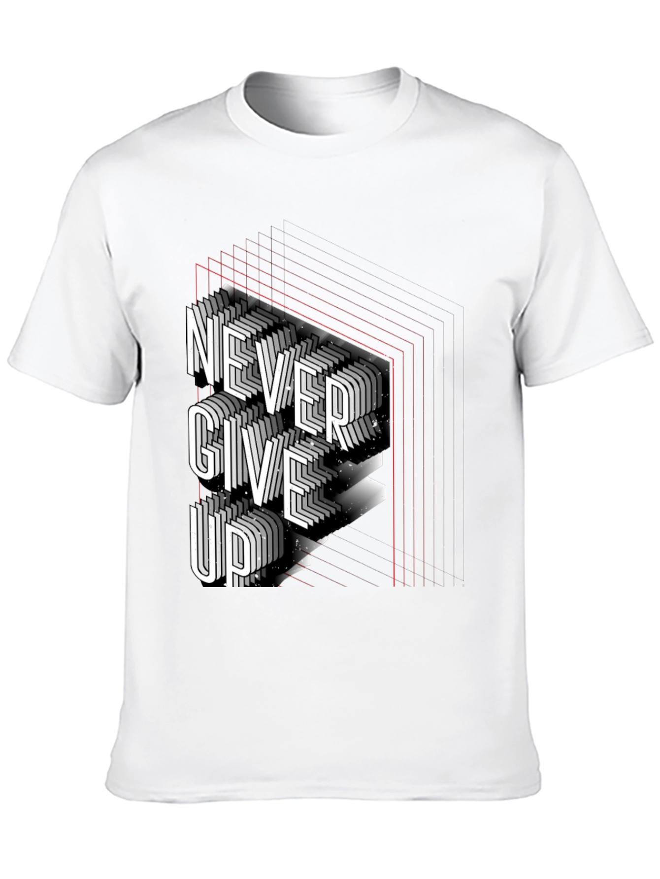 Never Give Up Graphic Tee - Stylish Motivation