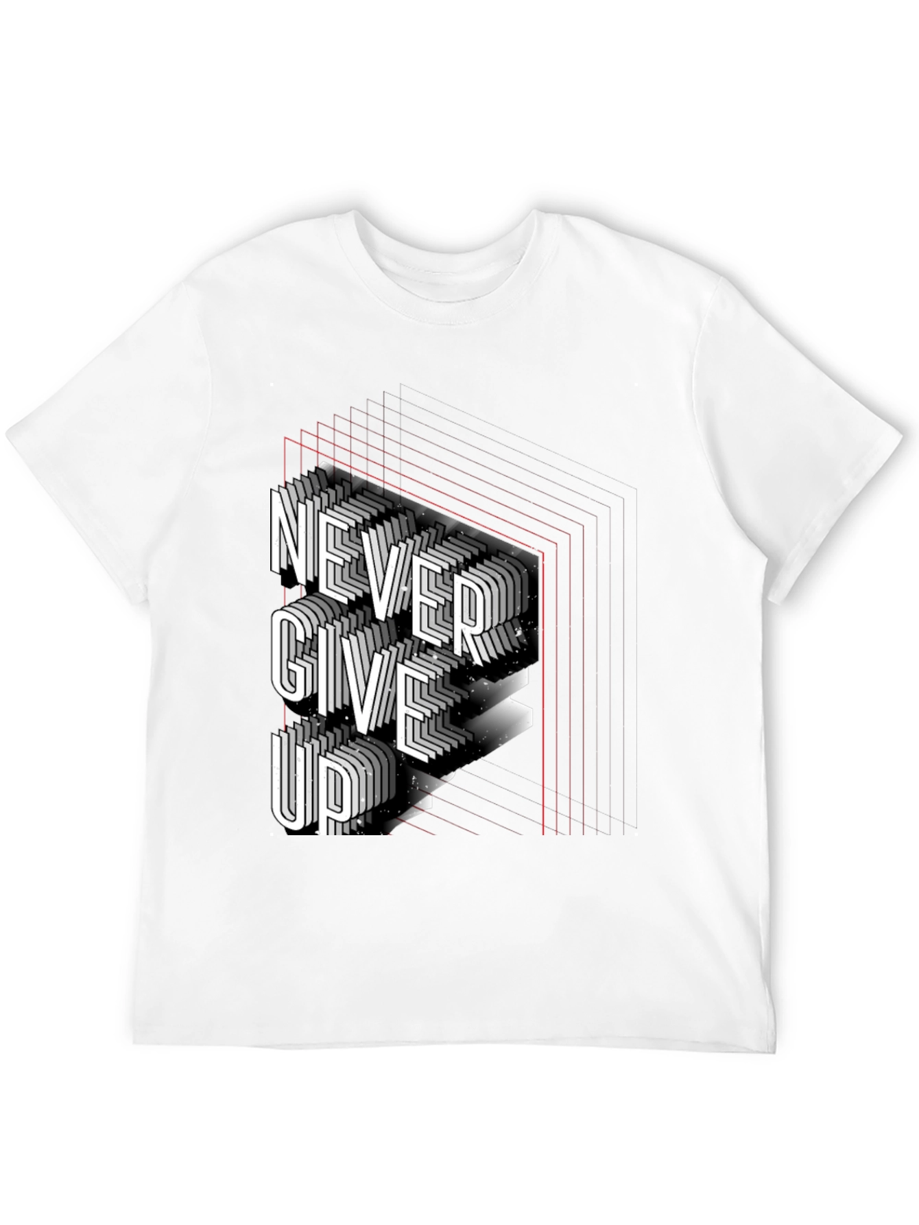 Never Give Up Graphic Tee - Stylish Motivation