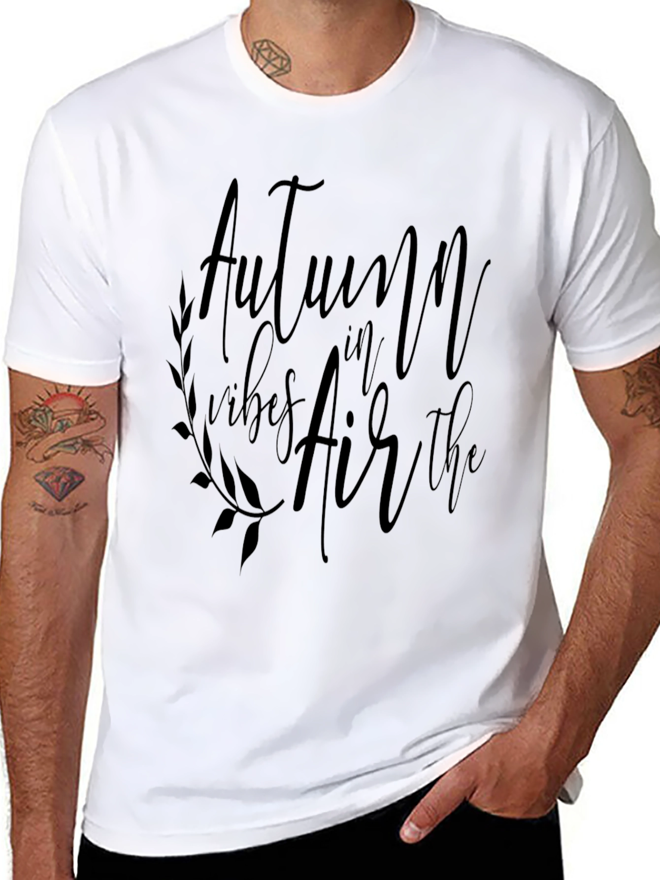 Autumn Vibes Black T-Shirt
