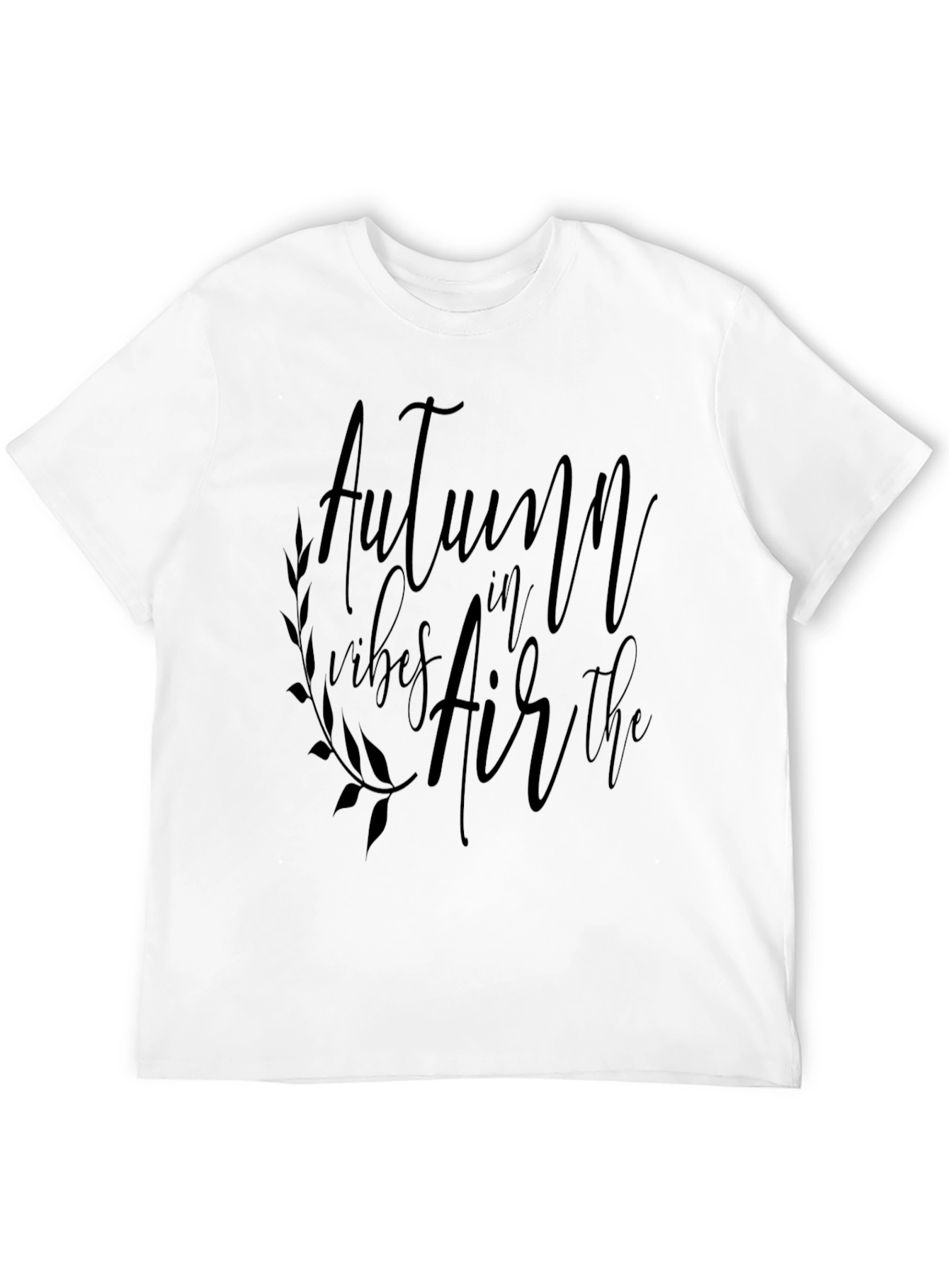 Autumn Vibes Black T-Shirt