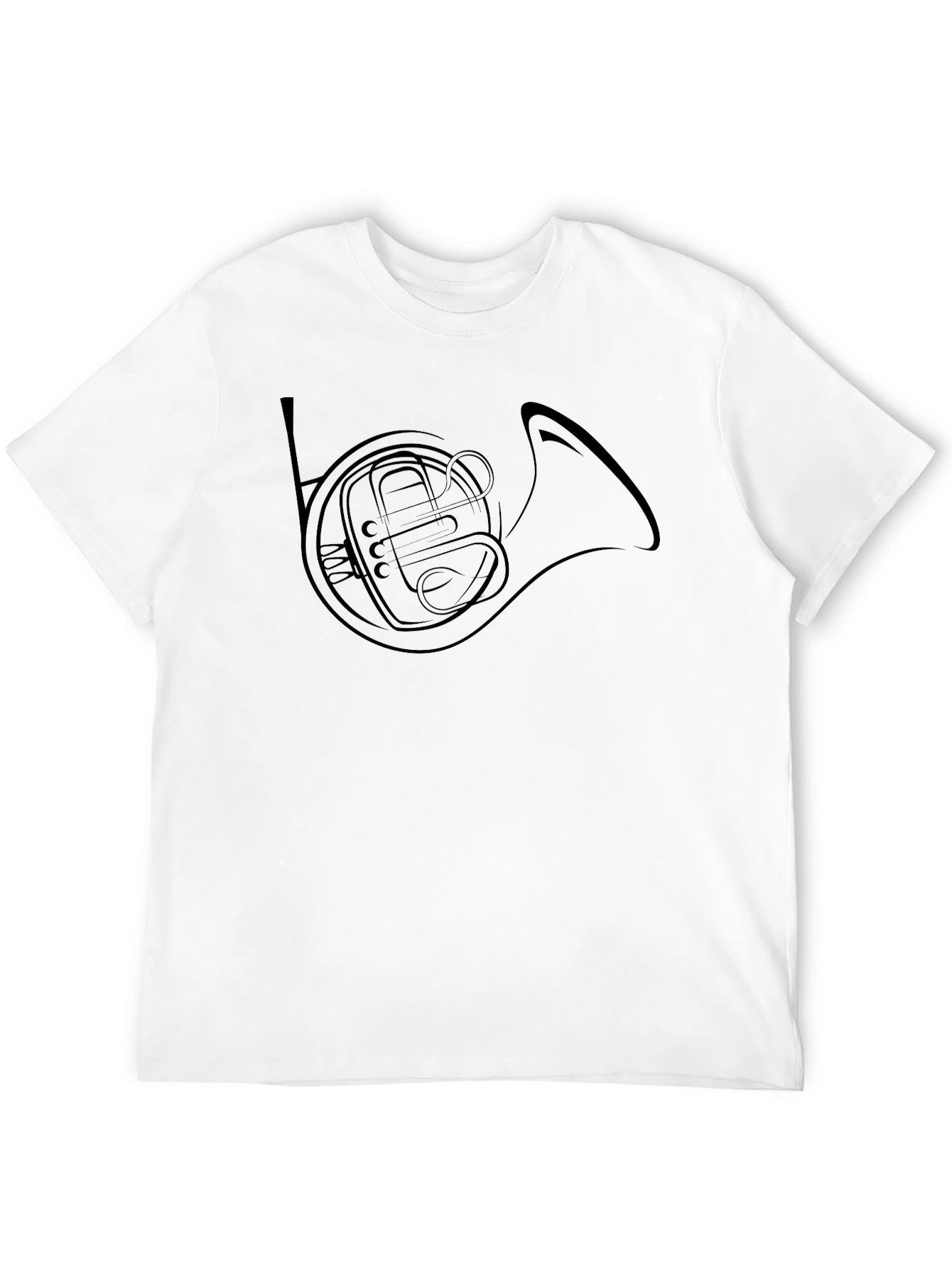 French Horn Graphic Tee - Musicians T-Shirt