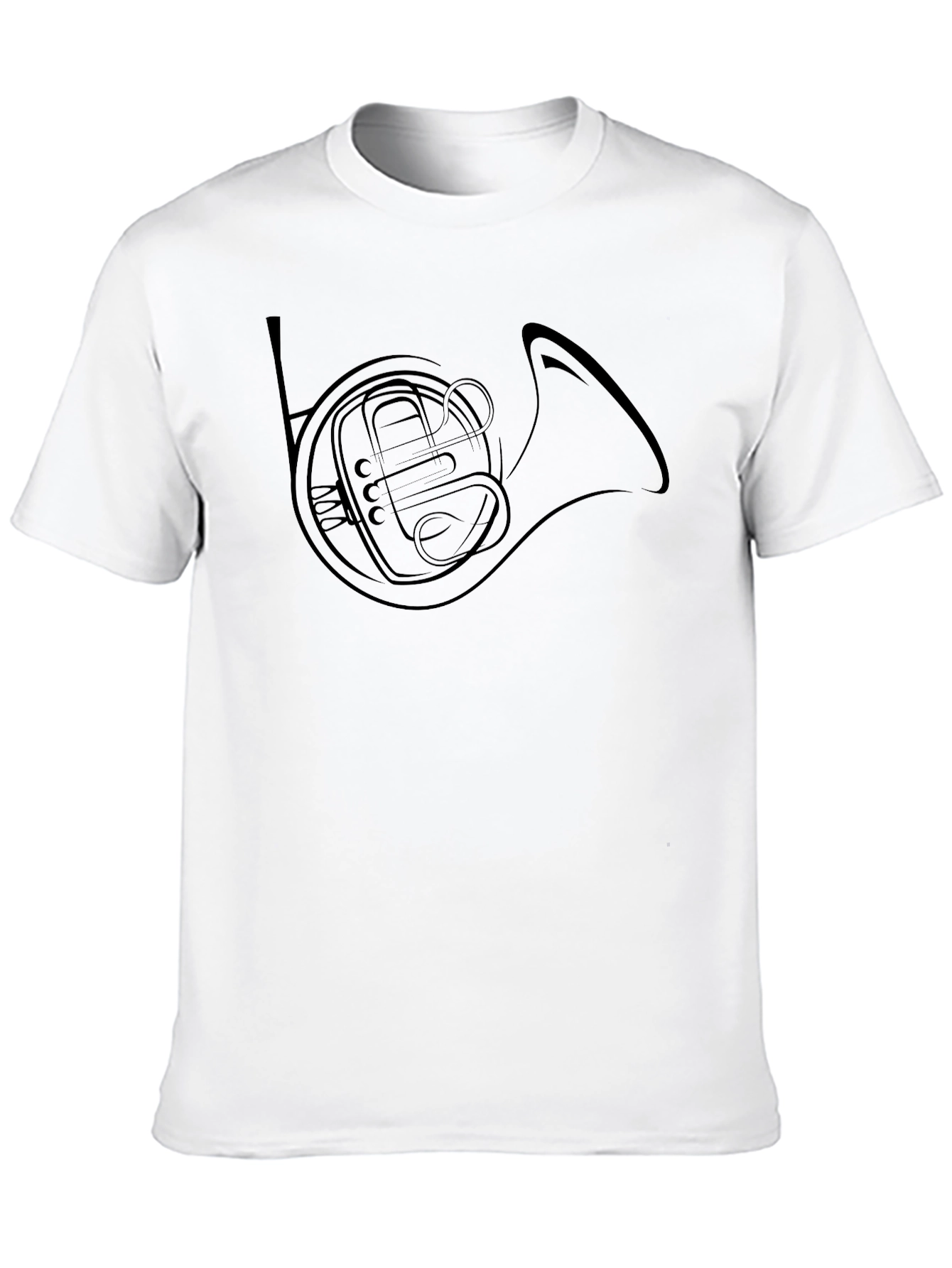 French Horn Graphic Tee - Musicians T-Shirt