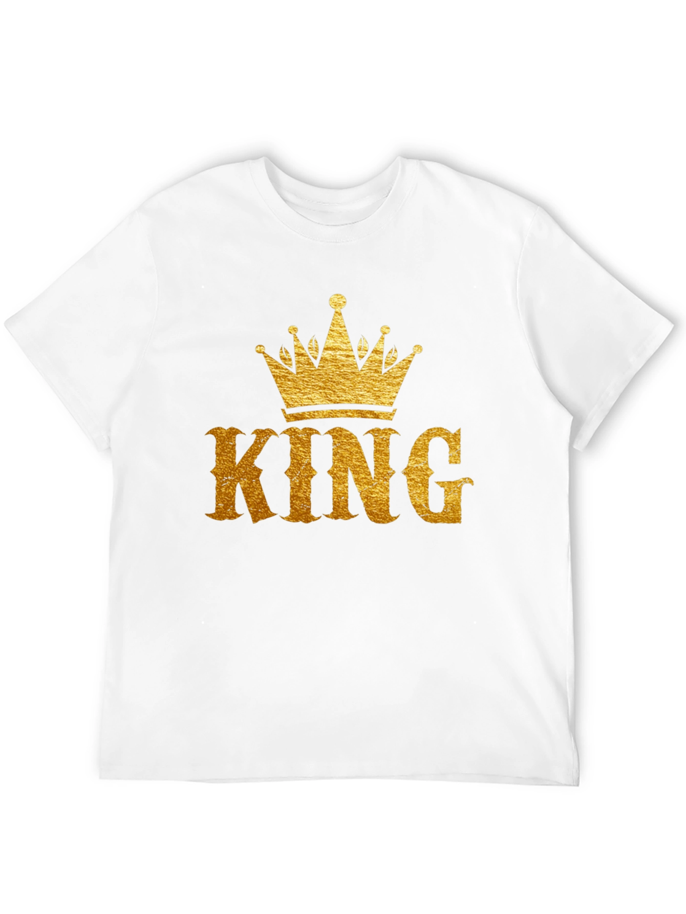 King Crown Graphic Print Black T-Shirt