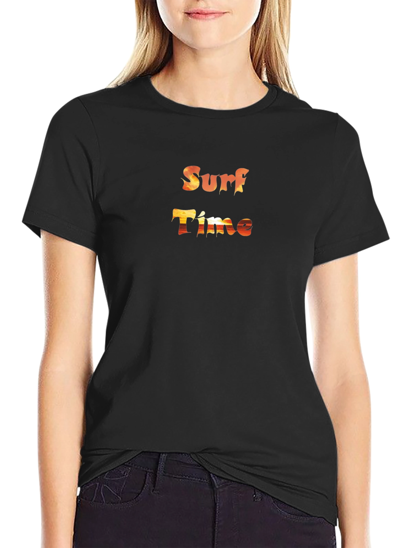 Surf Time Graphic Tee - Black T-Shirt