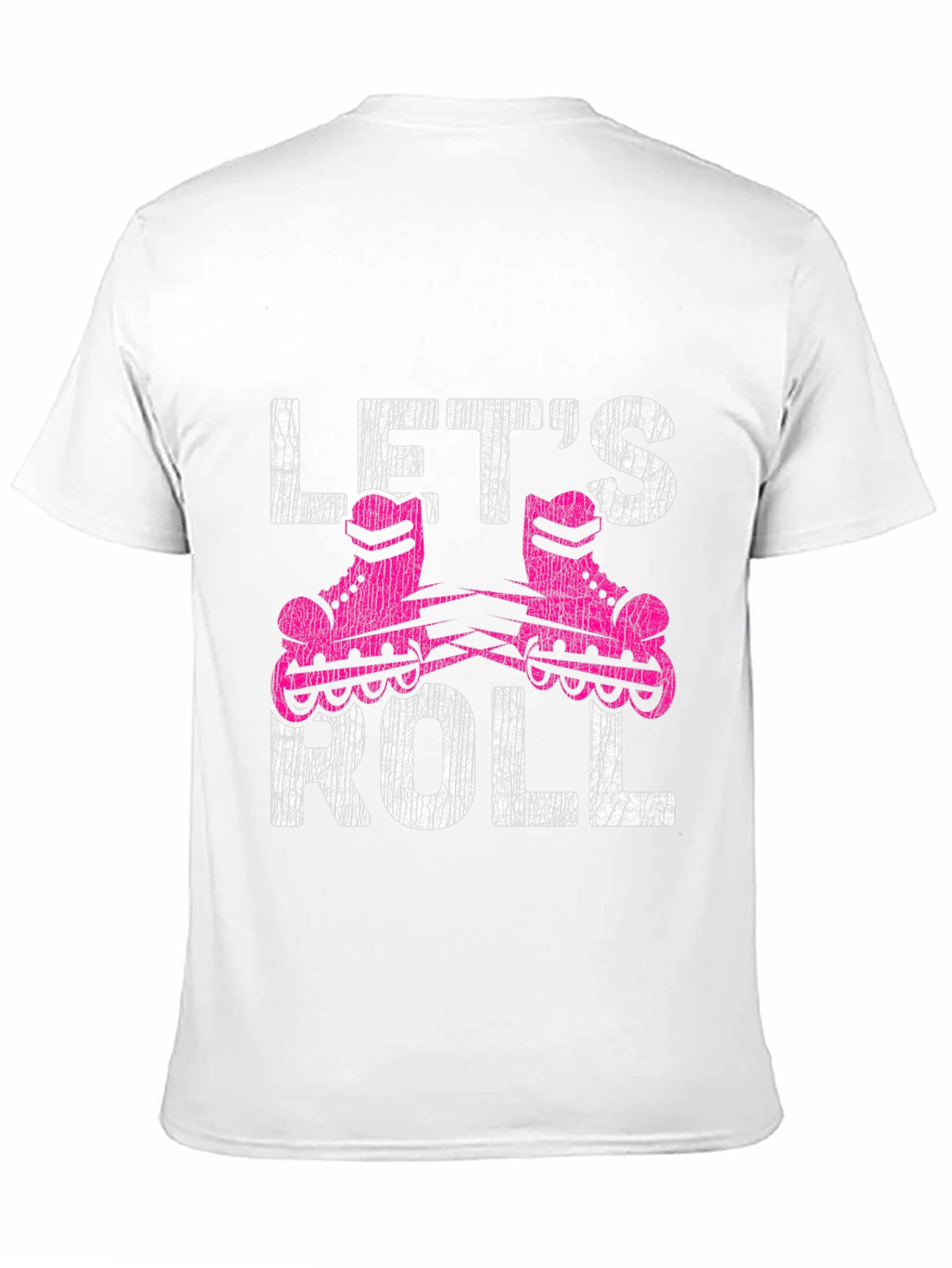 Lets Roll Graphic T-Shirt - Retro Roller Skating Tee