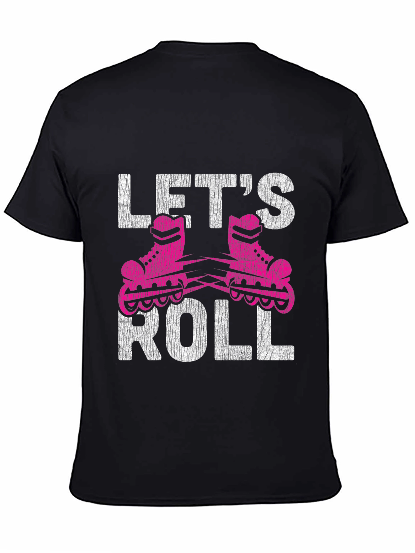 Lets Roll Graphic T-Shirt - Retro Roller Skating Tee