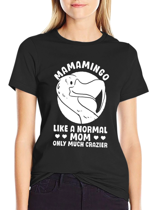 Mamamingo Mom T-Shirt - Funny Flamingo Graphic Tee