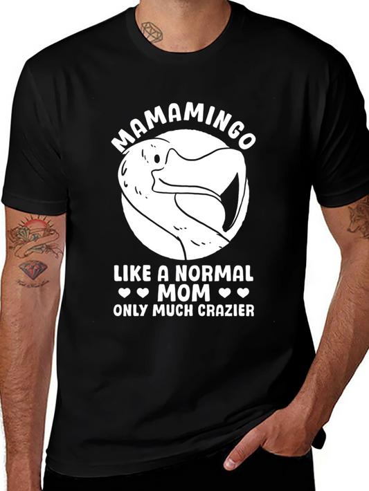 Mamamingo Mom T-Shirt - Funny Flamingo Graphic Tee