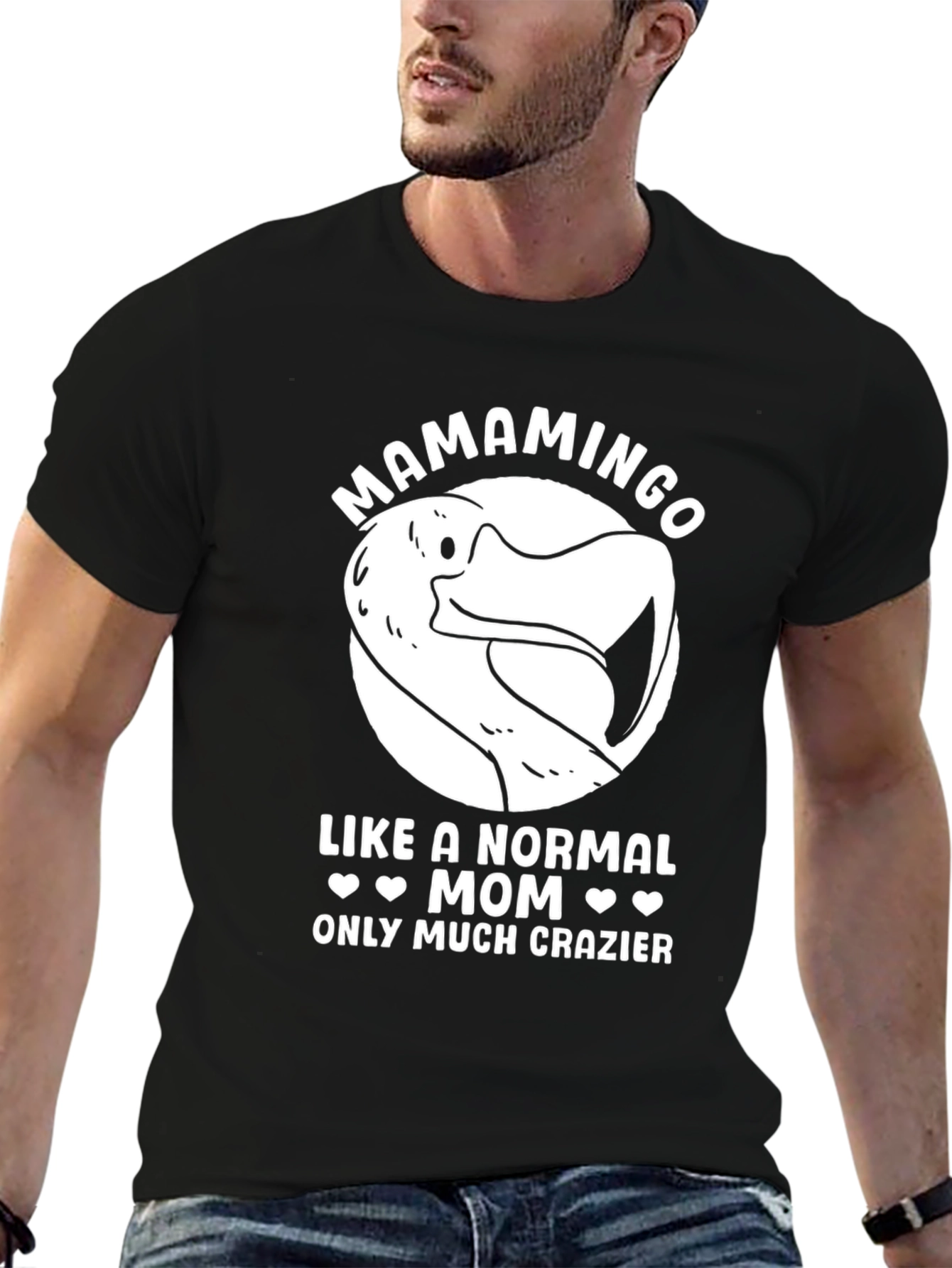 Mamamingo Mom T-Shirt - Funny Flamingo Graphic Tee