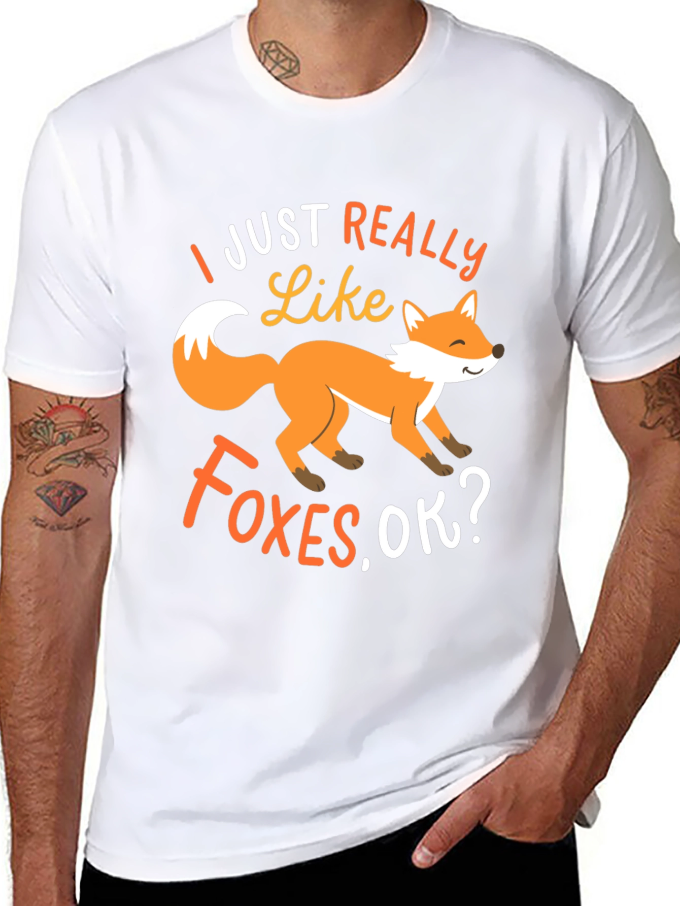 Fox Lover T-Shirt: I Just Really Like Foxes OK?