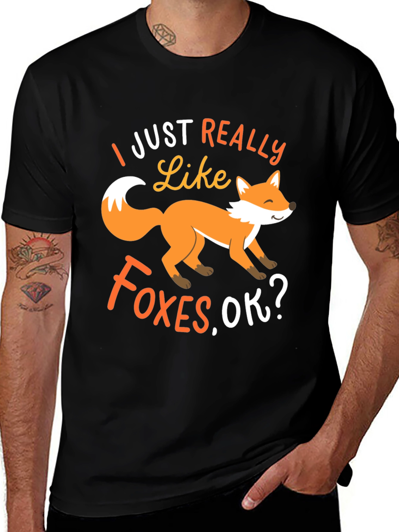 Fox Lover T-Shirt: I Just Really Like Foxes OK?