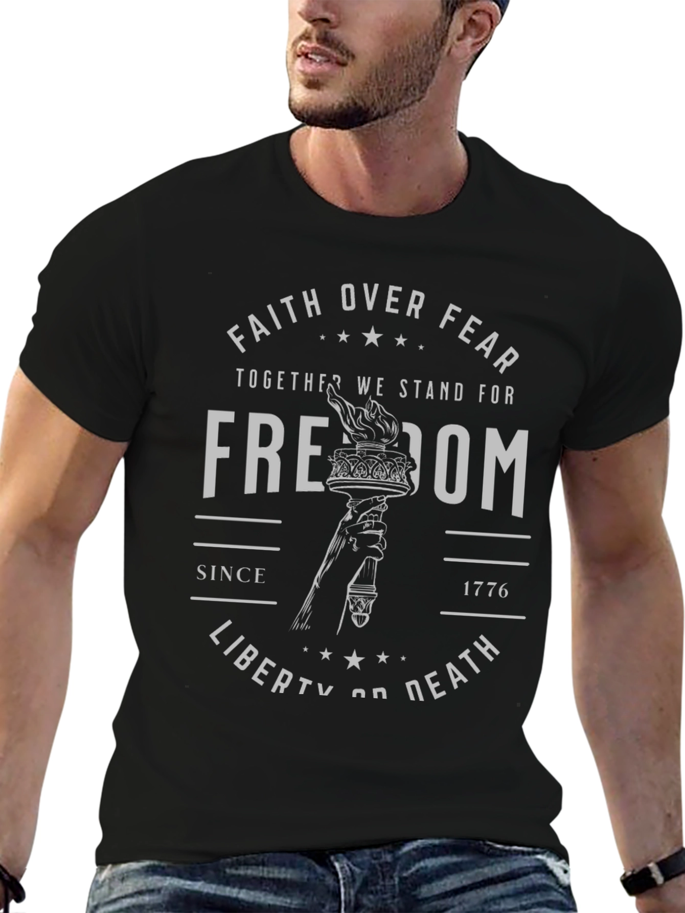Faith Over Fear Freedom Graphic Tee