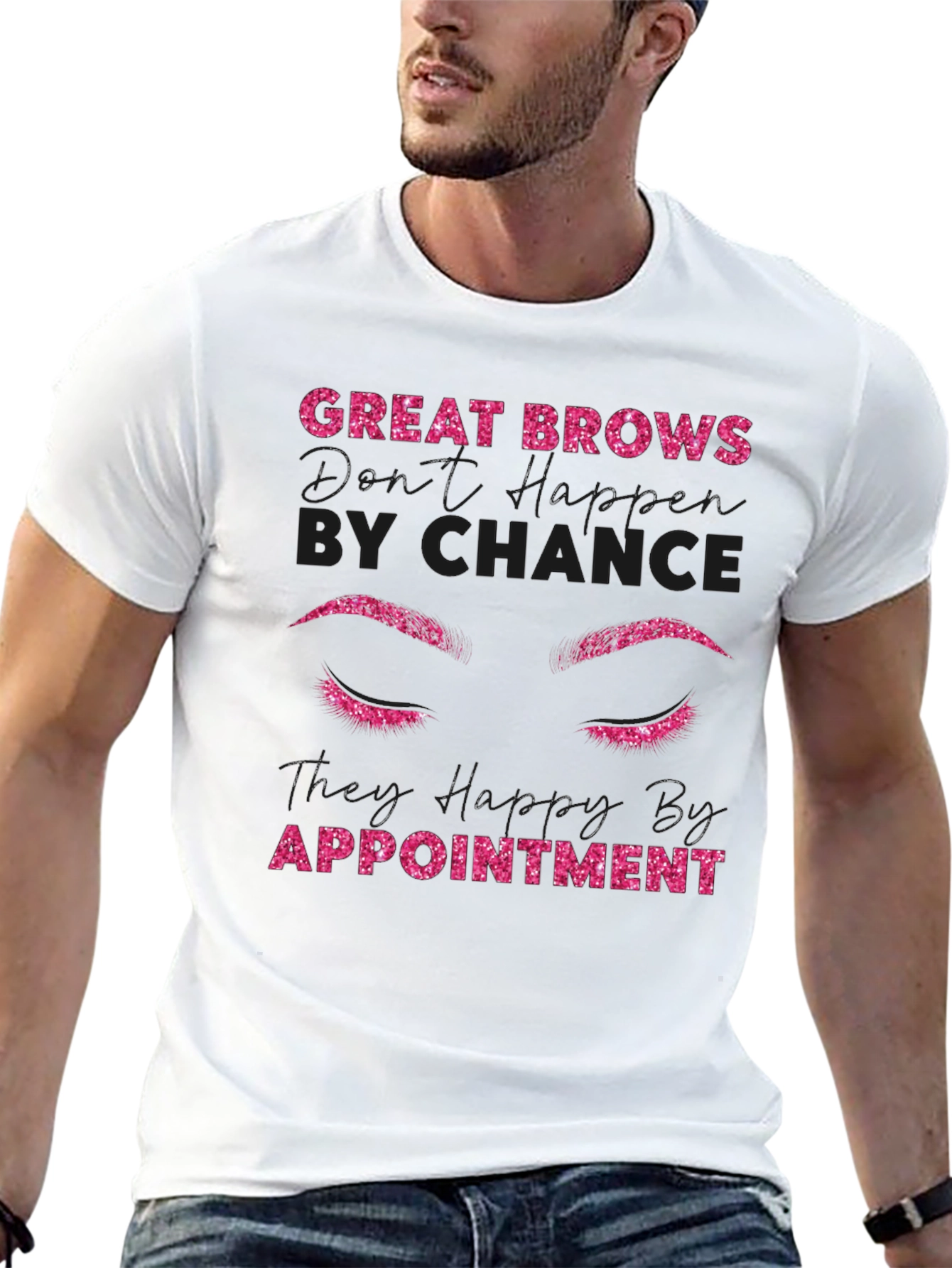 Great Brows By Appointment Black T-Shirt