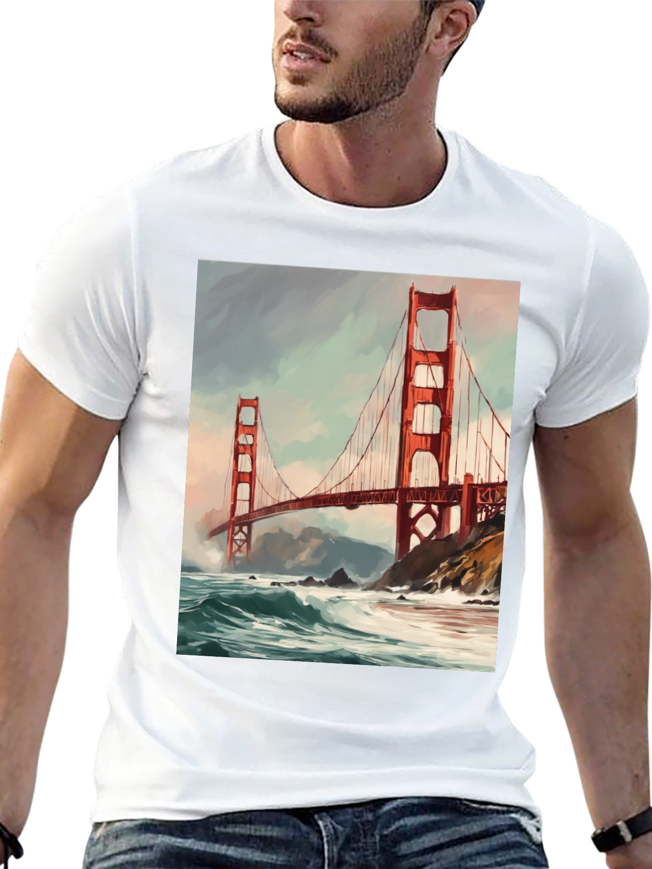 Golden Gate Bridge Graphic T-Shirt
